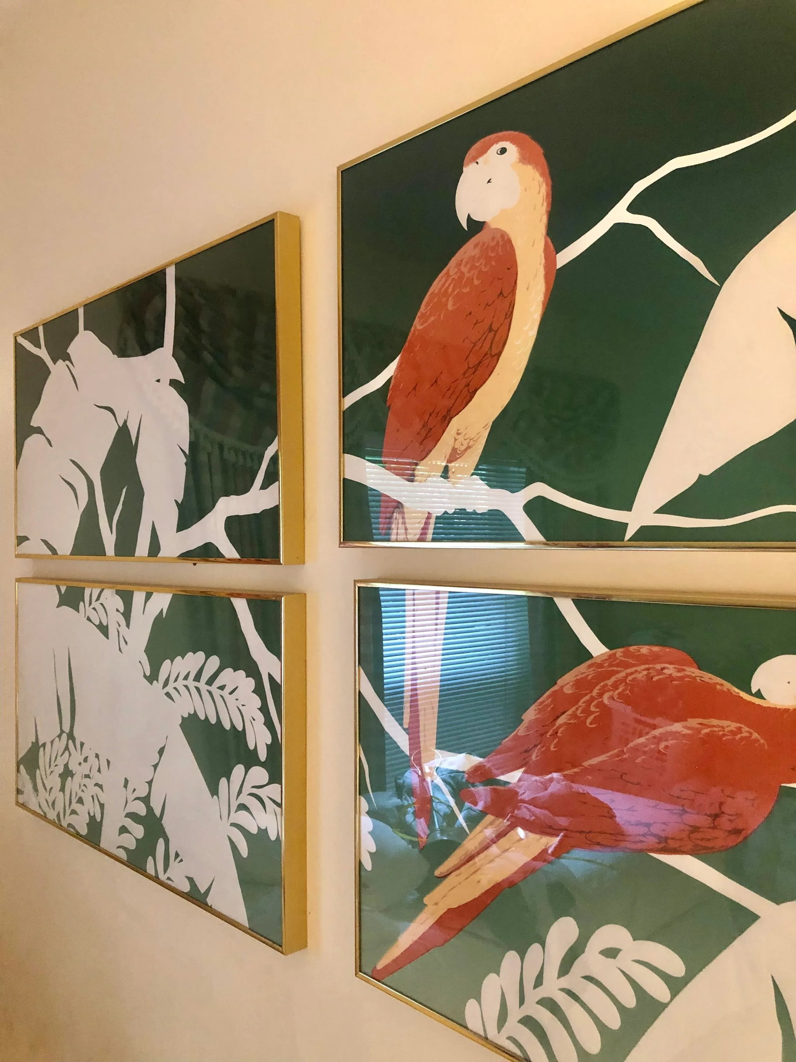 Warren Woodward Signed Serigraph "Paradaise"- Framed Set of Four - 12