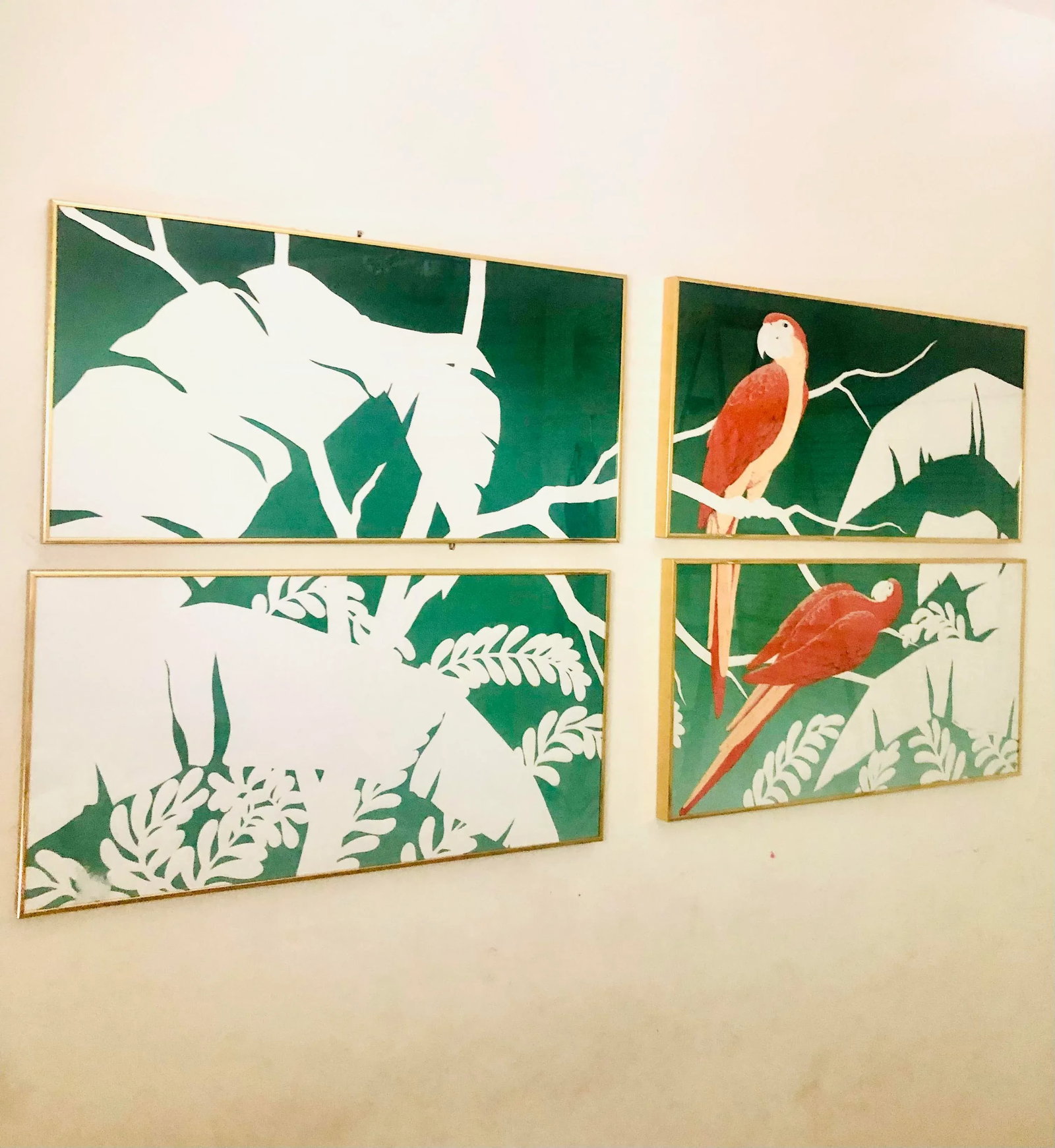 Warren Woodward Signed Serigraph "Paradaise"- Framed Set of Four - 3