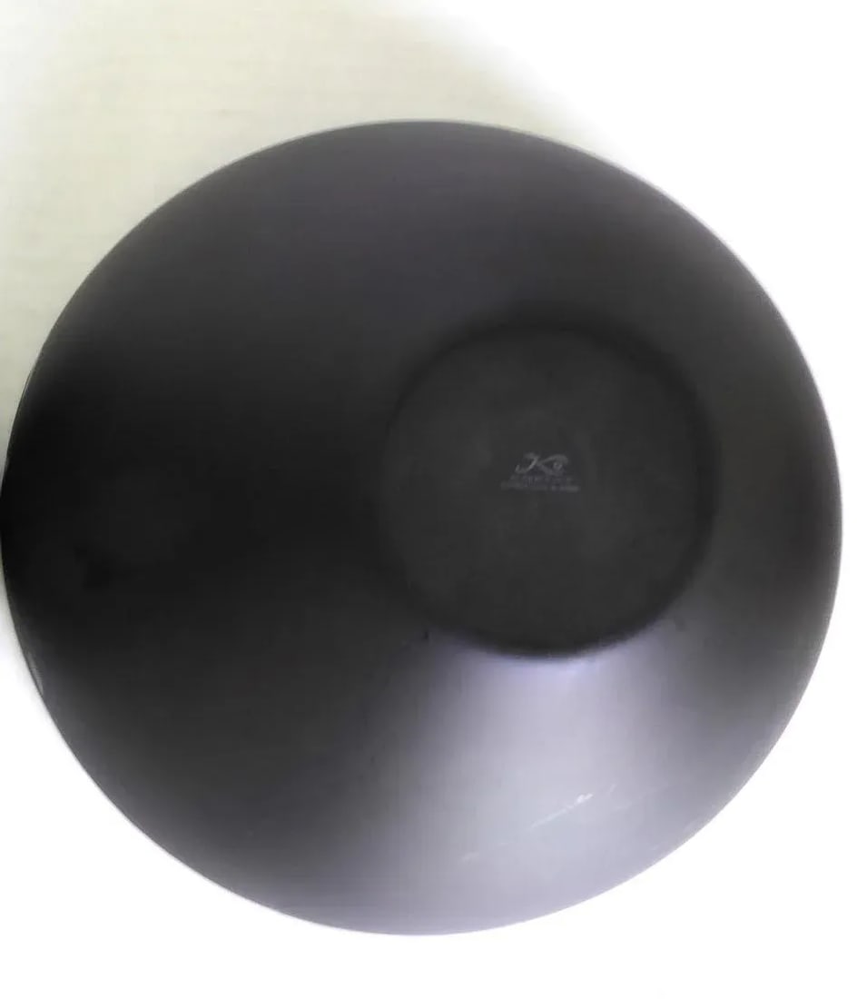 Danish Mid Century Modern White Krenit Salad Bowl Created Herbert Krenchel Retailed Torben Orskov De - 2