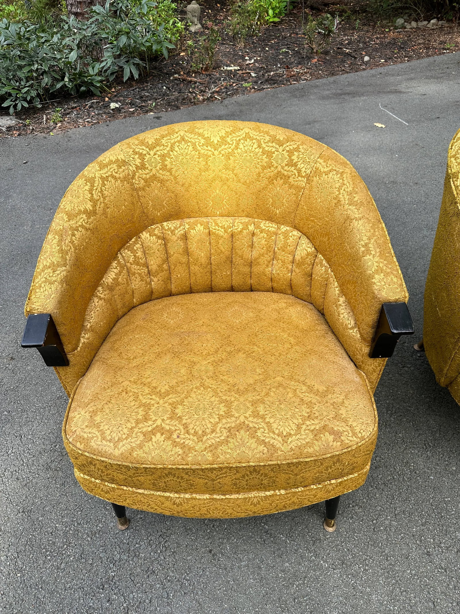 Mid 20th Century Mid-Century Art Deco Barrel Chair - 2