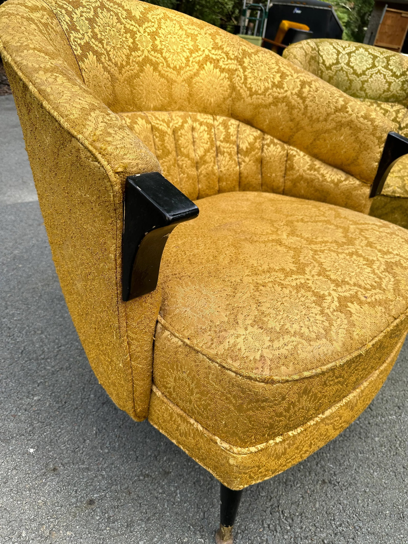 Mid 20th Century Mid-Century Art Deco Barrel Chair - 4