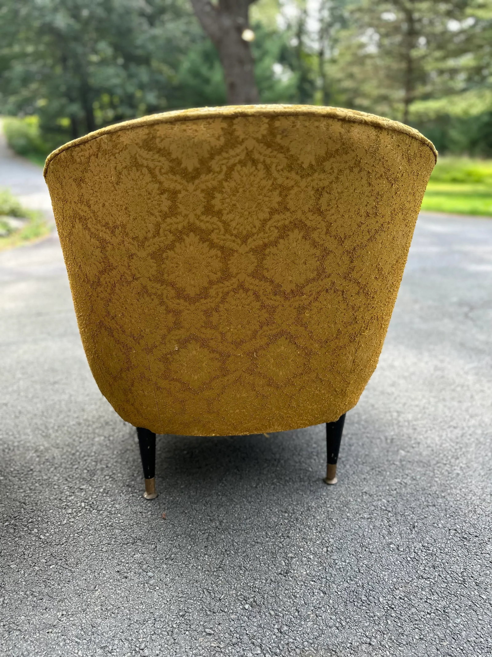 Mid 20th Century Mid-Century Art Deco Barrel Chair - 5