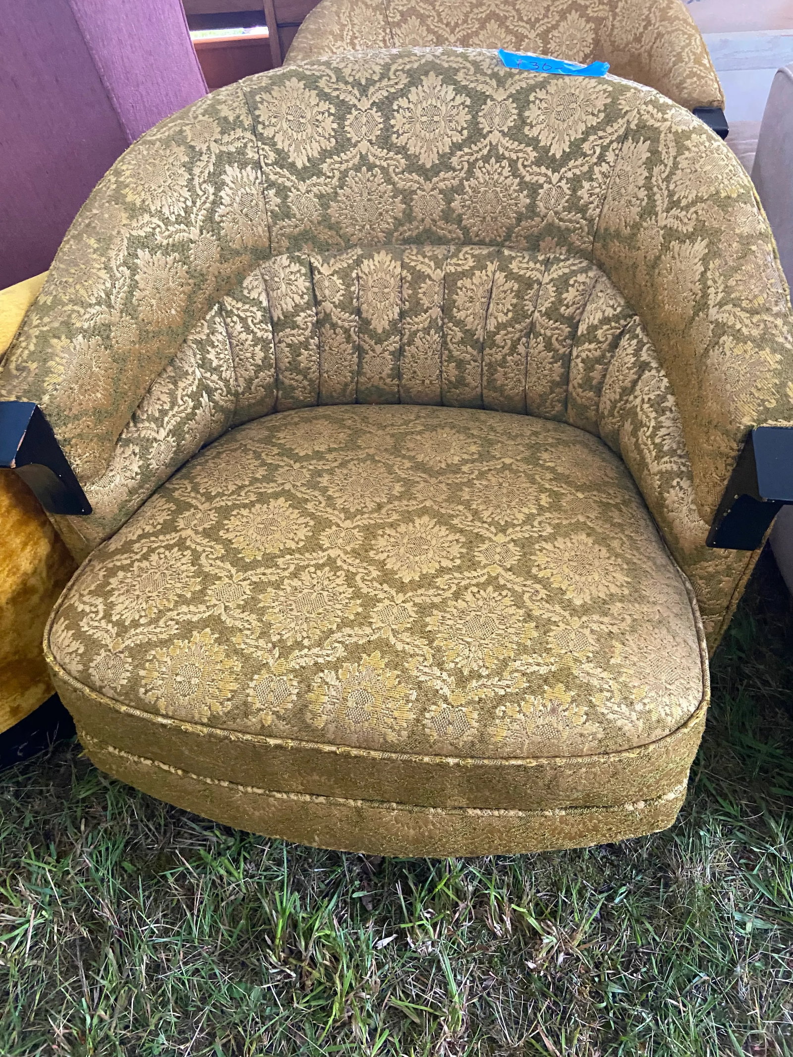 Mid 20th Century Mid-Century Art Deco Barrel Chair - 7