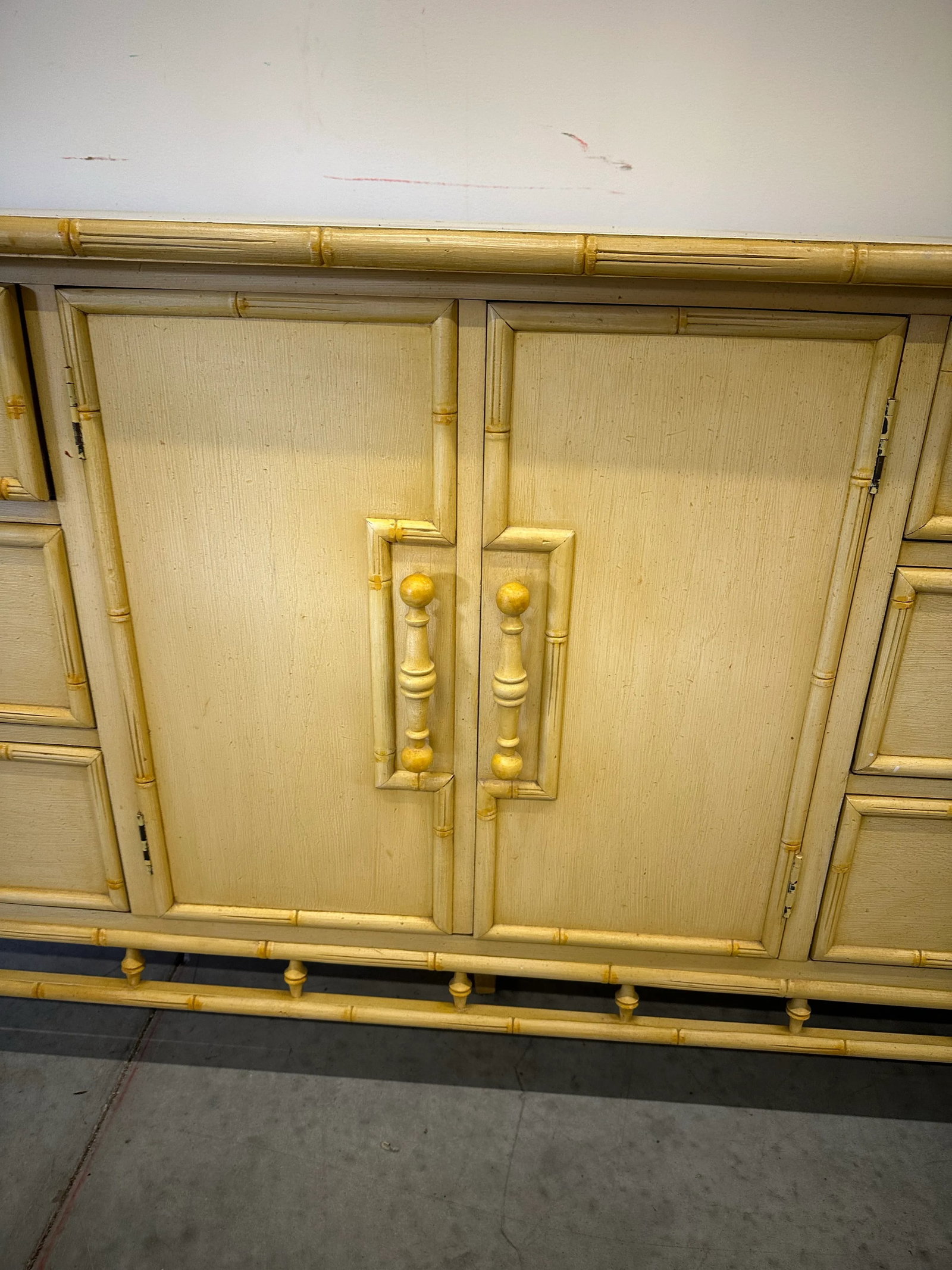 1950s Century Faux Bamboo 9 Drawer Dresser - 11