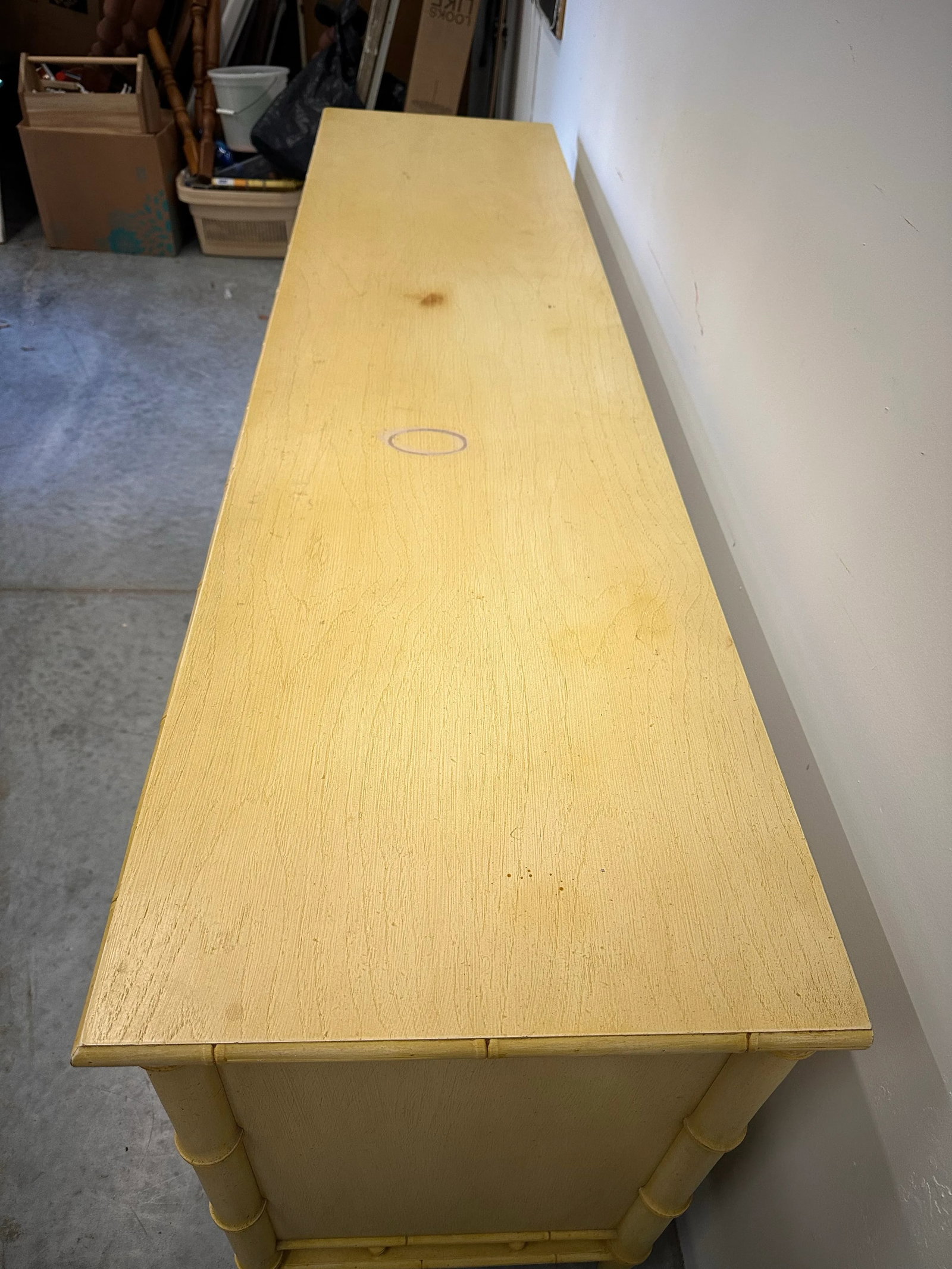 1950s Century Faux Bamboo 9 Drawer Dresser - 5