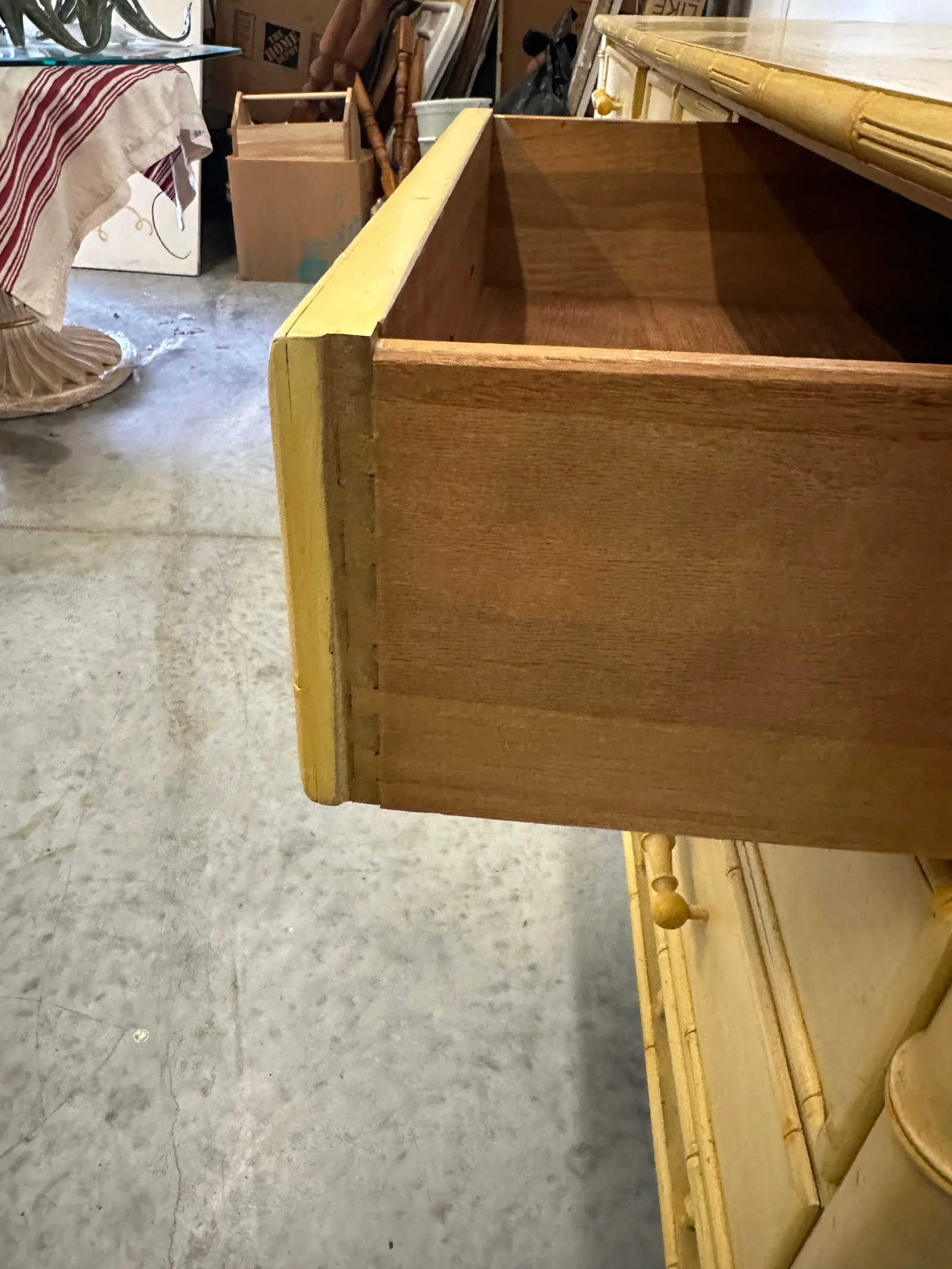 1950s Century Faux Bamboo 9 Drawer Dresser - 7
