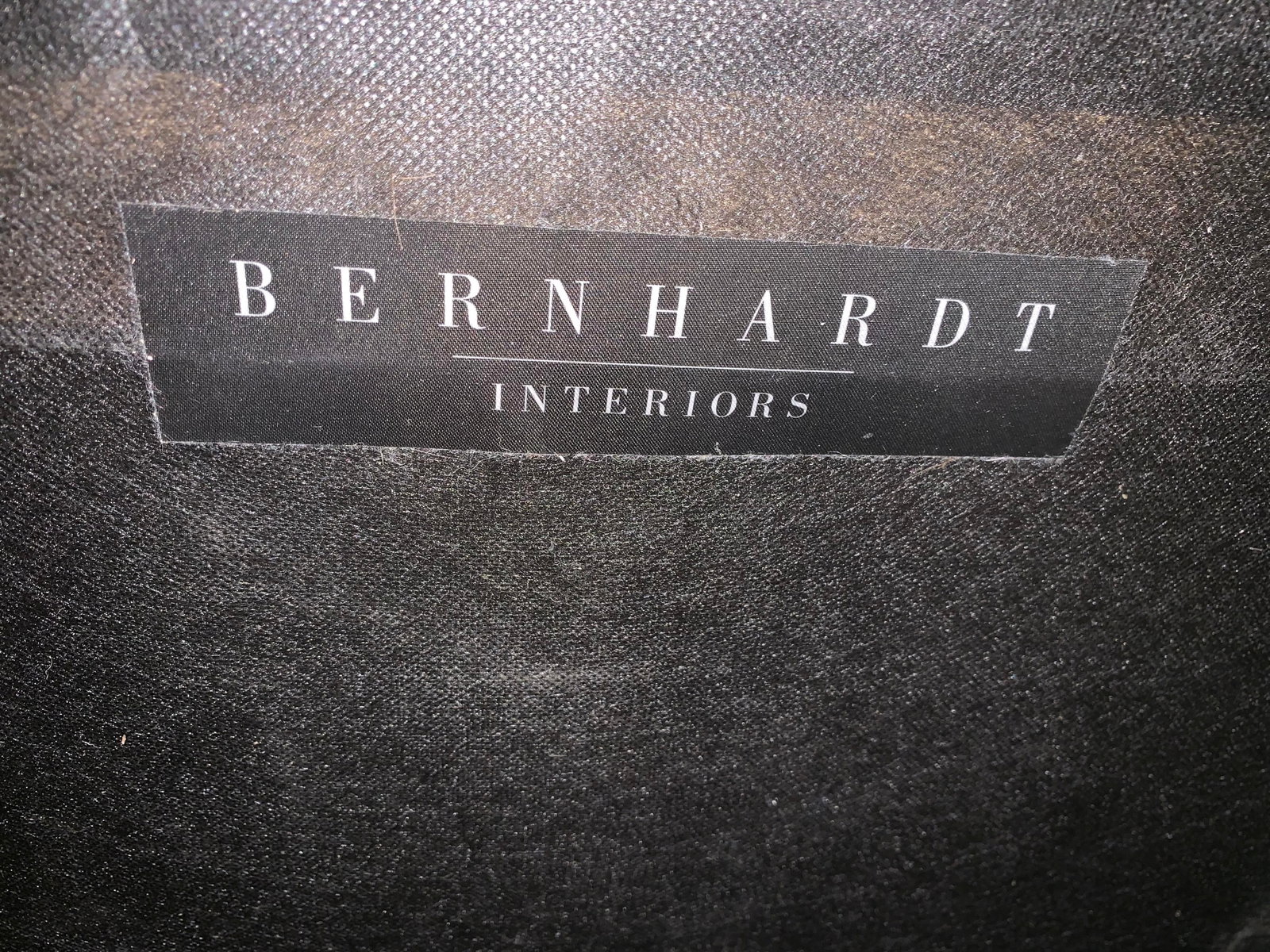 Bernhardt Interiors Modern Faux Snake Skin Ottoman - 4