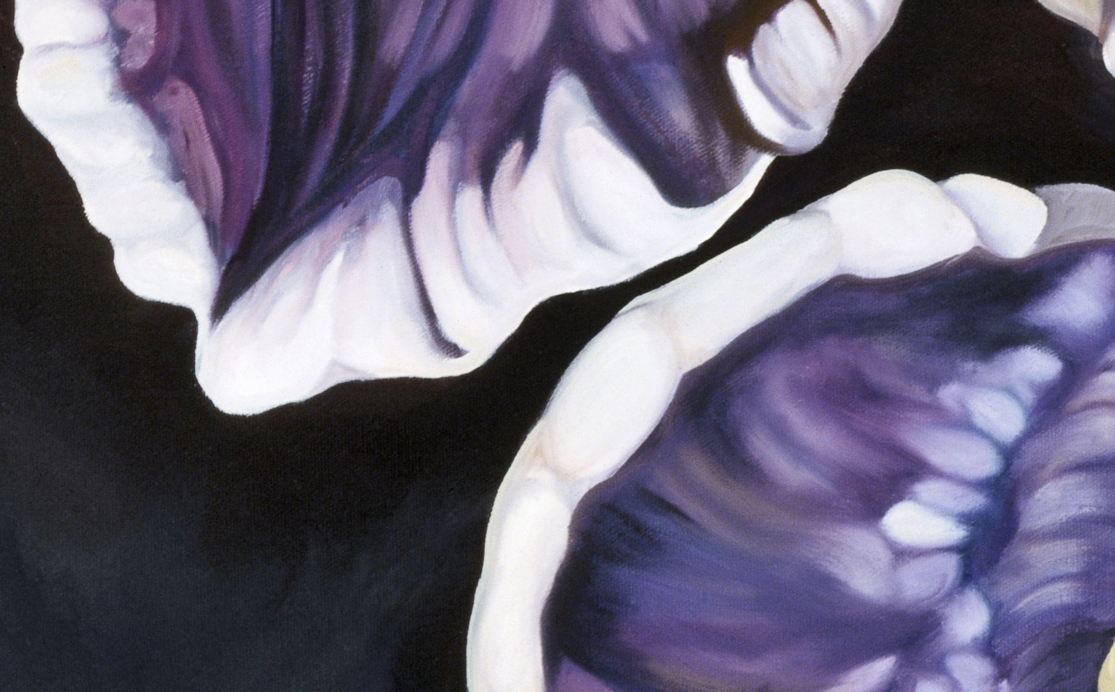 2000s "Zebra Iris" Large Gallery Wrapped Oil Painting by Judith Moore - 6