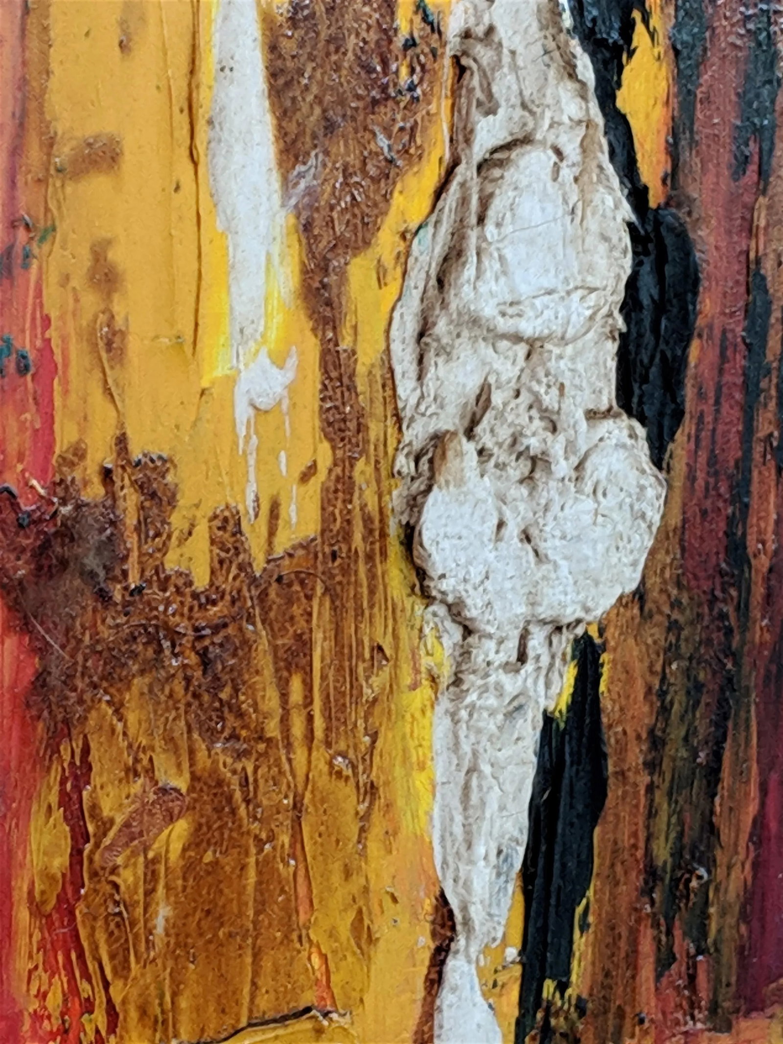 1960s Vintage Erick Stephens Abstract Oil on Canvas Impasto Painting - 6