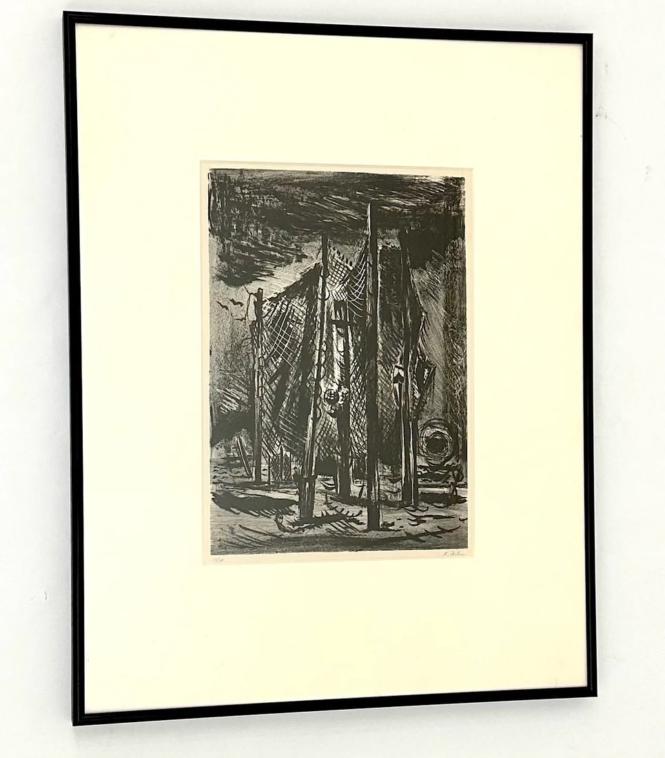 Karl Fortess 1909-1993 Original Lithograph Signed and Numbered, Framed - 2