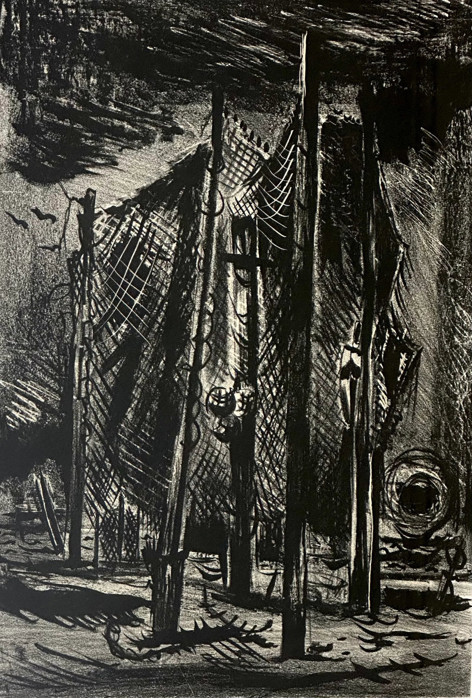 Karl Fortess 1909-1993 Original Lithograph Signed and Numbered, Framed - 6