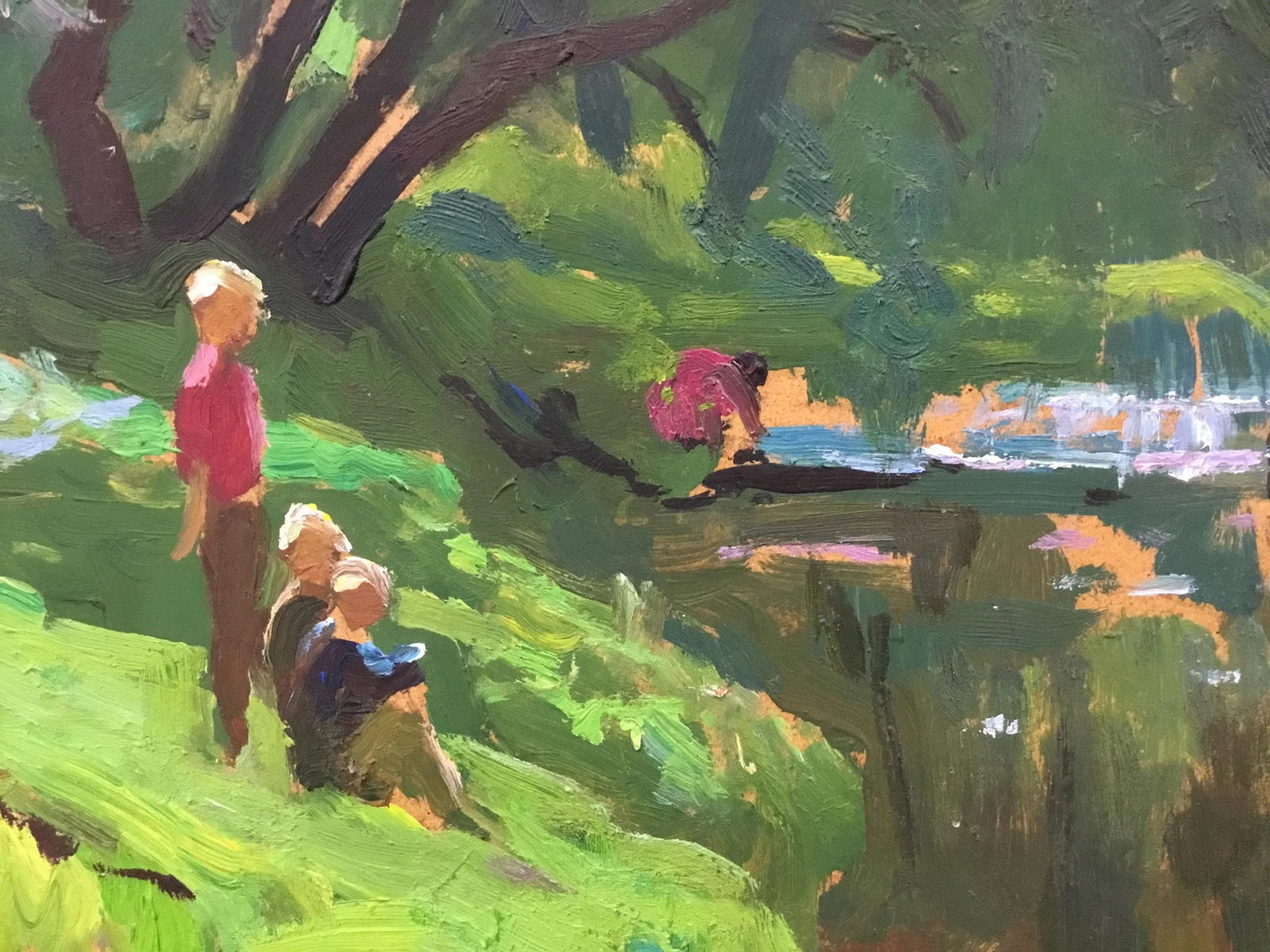 1990s Impressionist Oil Painting on Board by Piotr Ivanovich Kostinski - 7