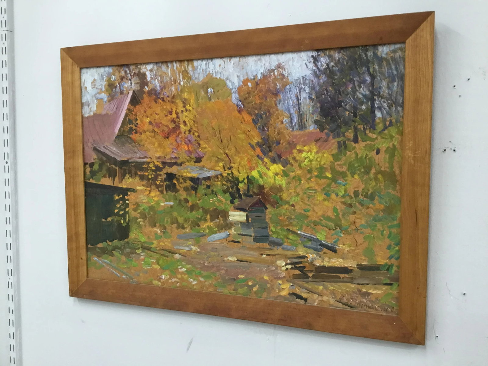 1998 "Moscow, Village Sokol" Oil Painting on Board by Piotr Ivanovich Kostinski - 3