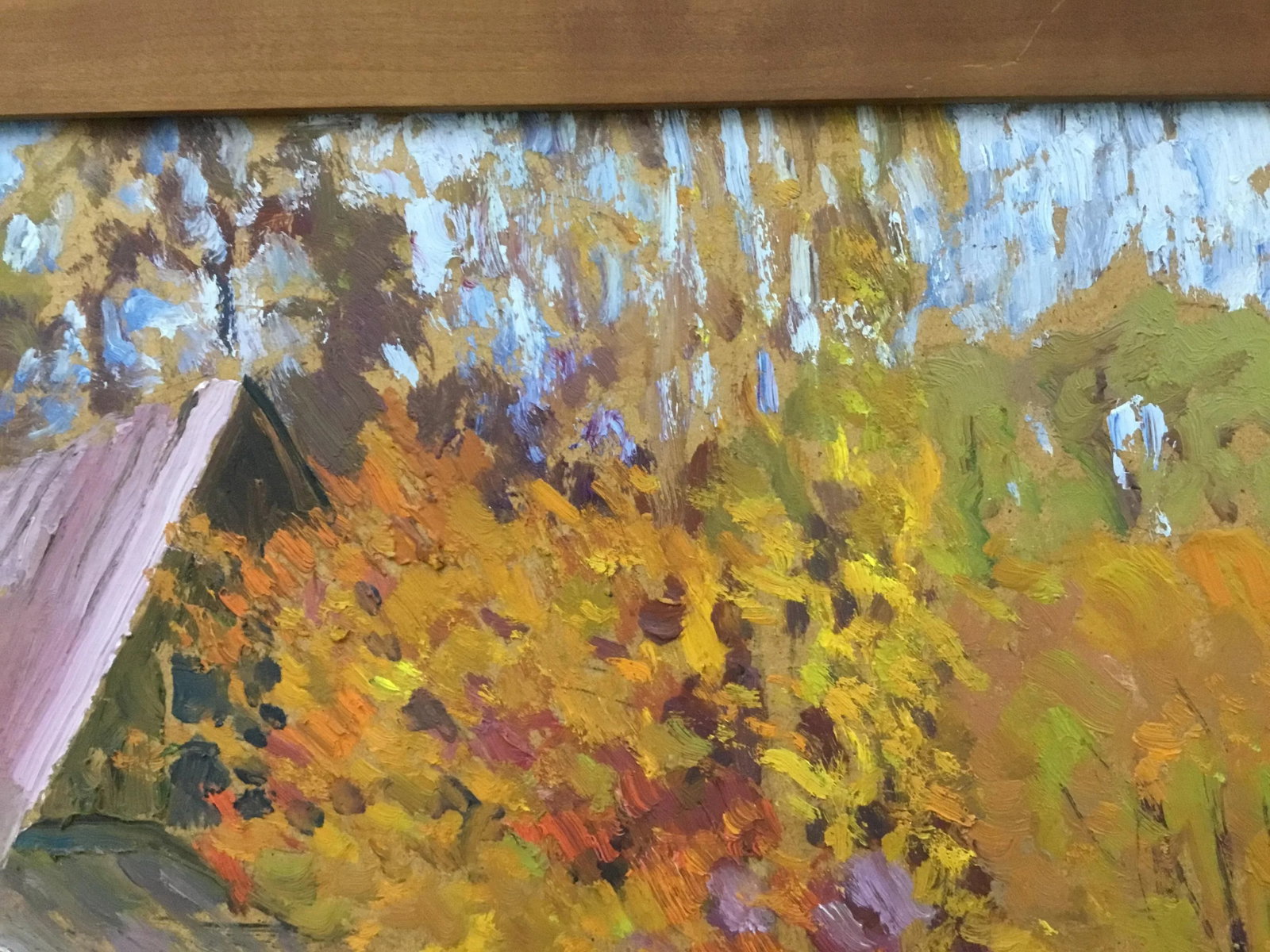 1998 "Moscow, Village Sokol" Oil Painting on Board by Piotr Ivanovich Kostinski - 4