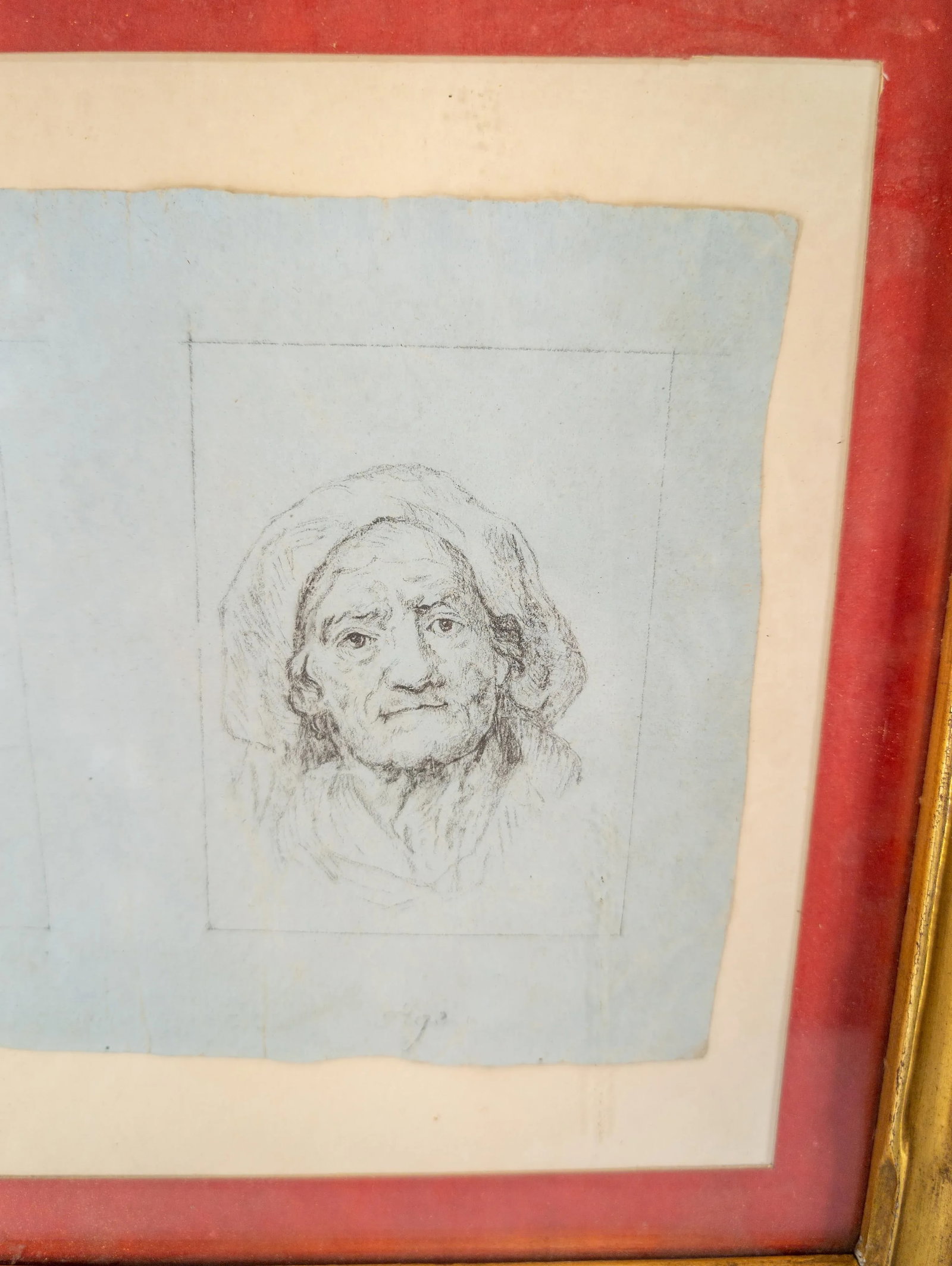 18th or 19th Century Pencil Drawing Study of Age With Childhood and Age - 4