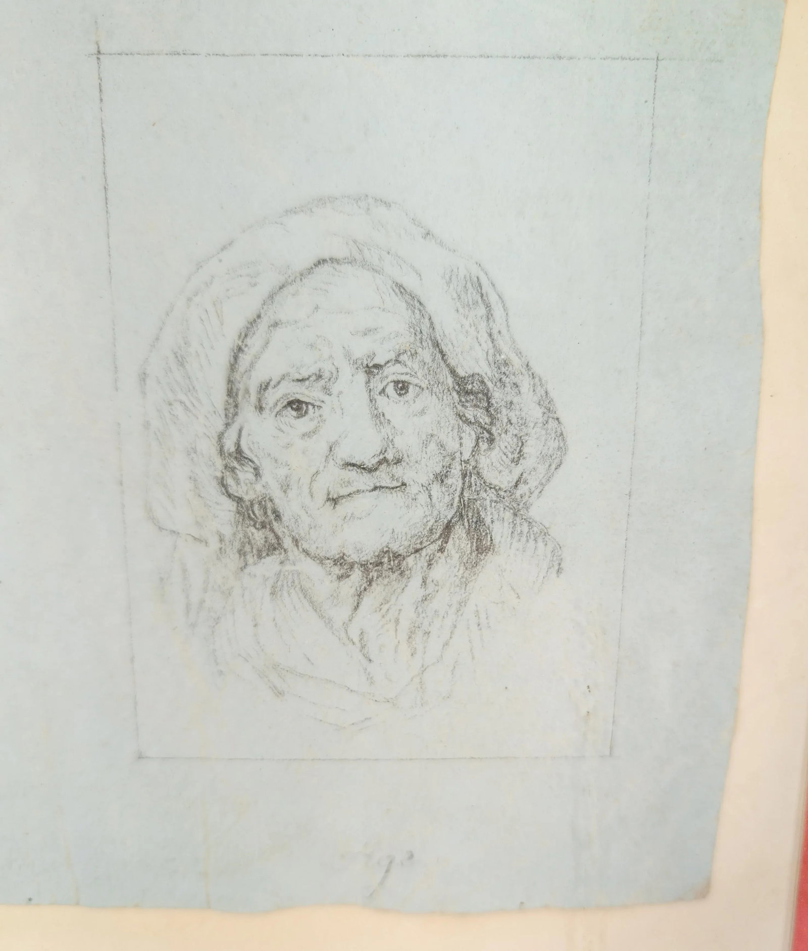 18th or 19th Century Pencil Drawing Study of Age With Childhood and Age - 5