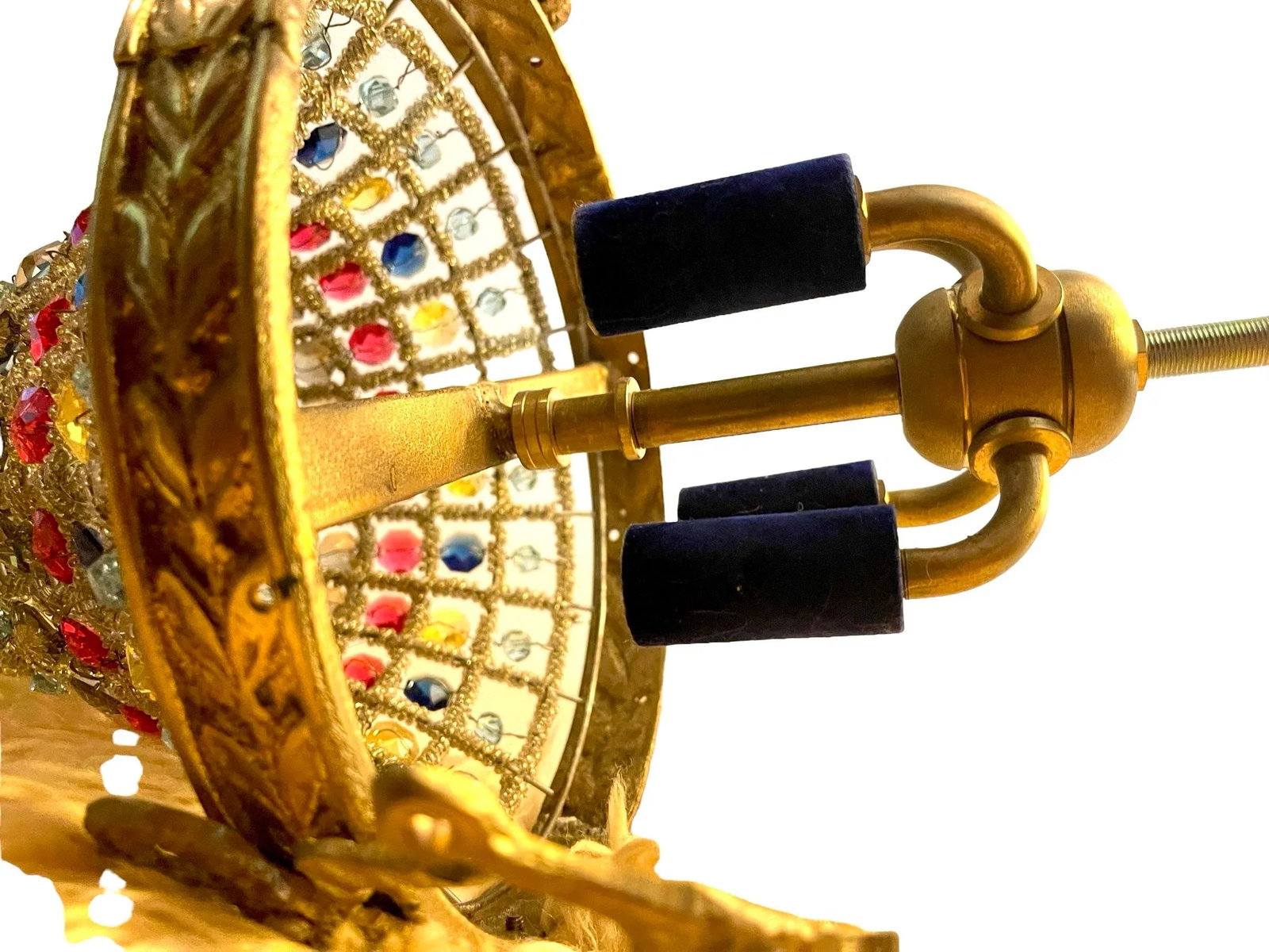 Early 20th Century Karen Curtis Louis XVI French Empire Style Strass Swarovski Crystal Beaded Basket - 11