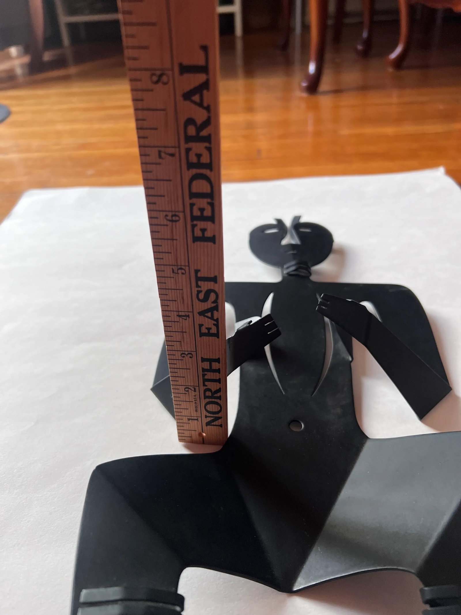 Mid Century Black Metal Figural Sculpture After Philippe Hiquily - 11