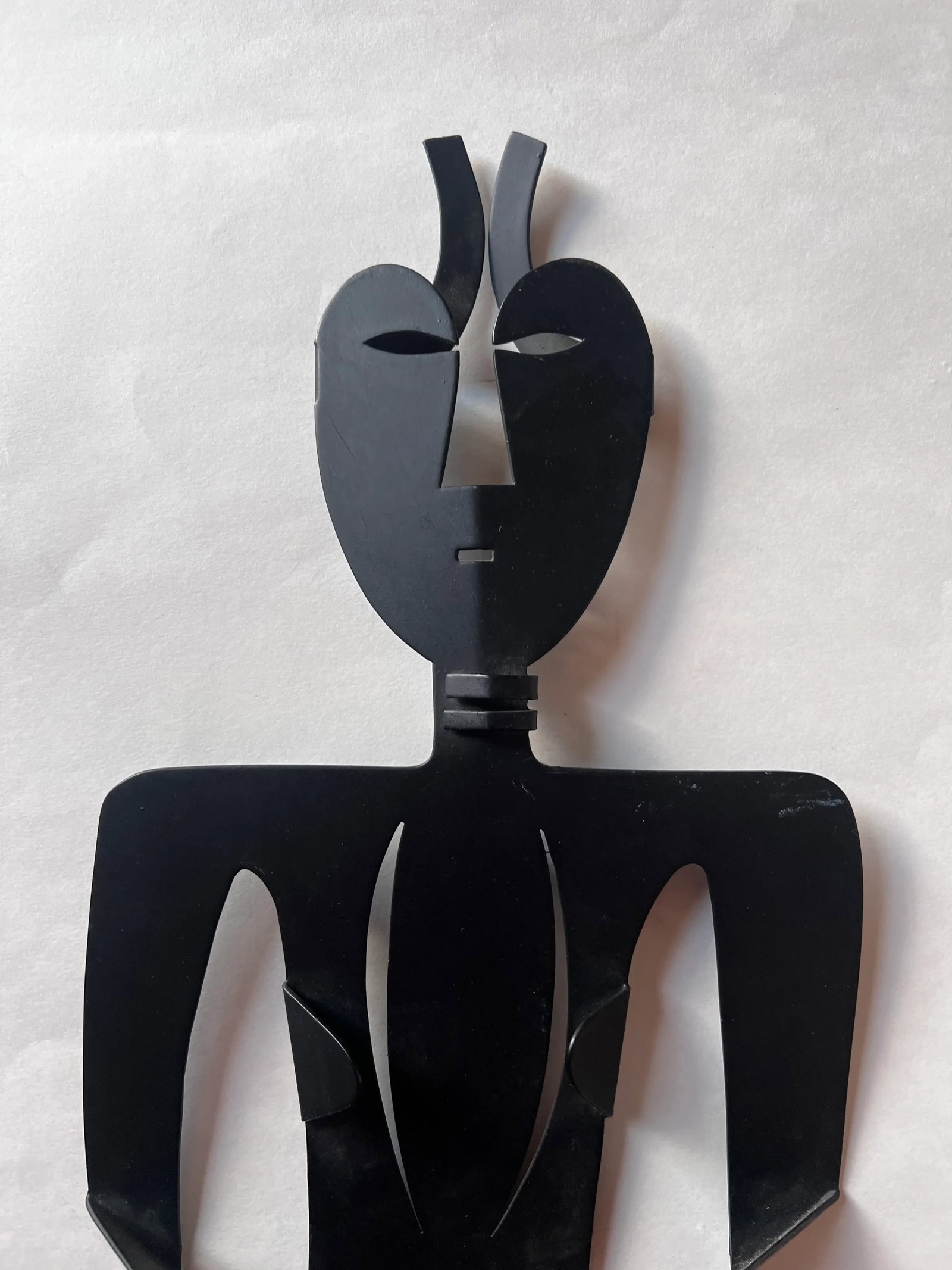 Mid Century Black Metal Figural Sculpture After Philippe Hiquily - 2