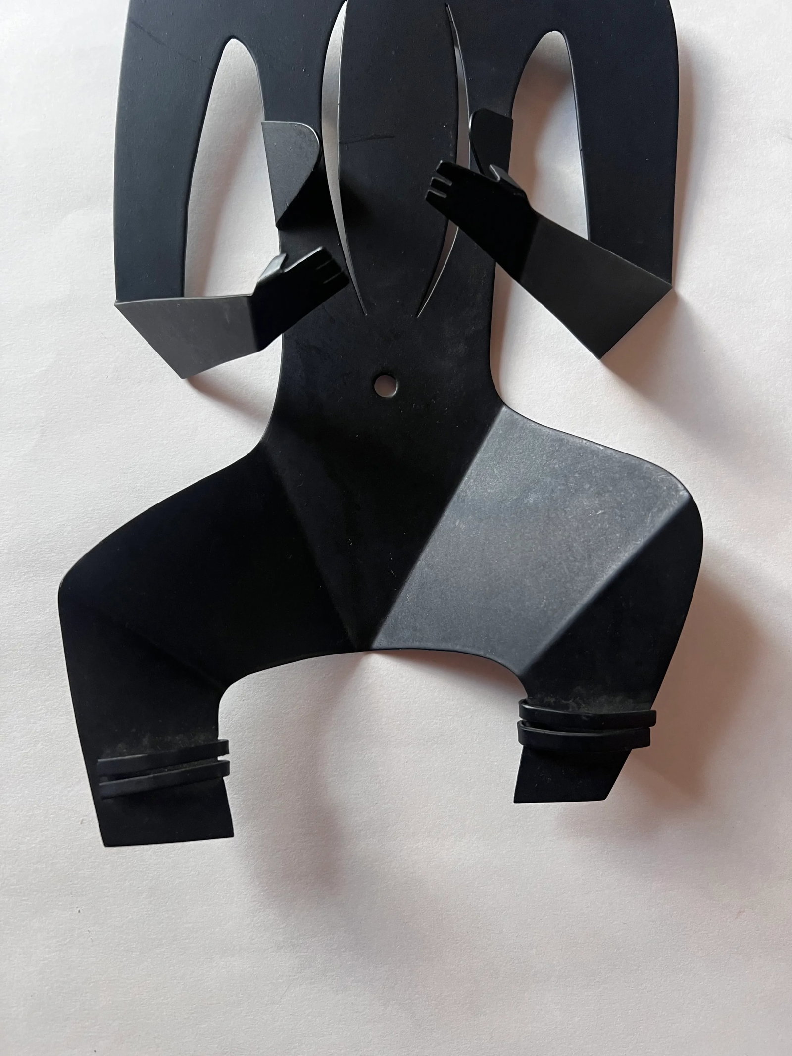 Mid Century Black Metal Figural Sculpture After Philippe Hiquily - 4
