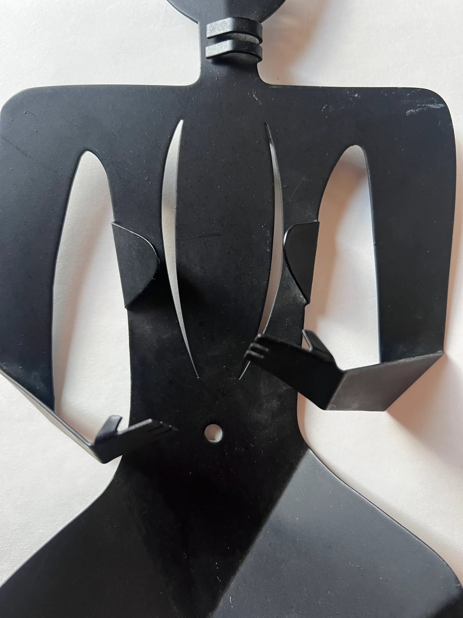 Mid Century Black Metal Figural Sculpture After Philippe Hiquily - 5