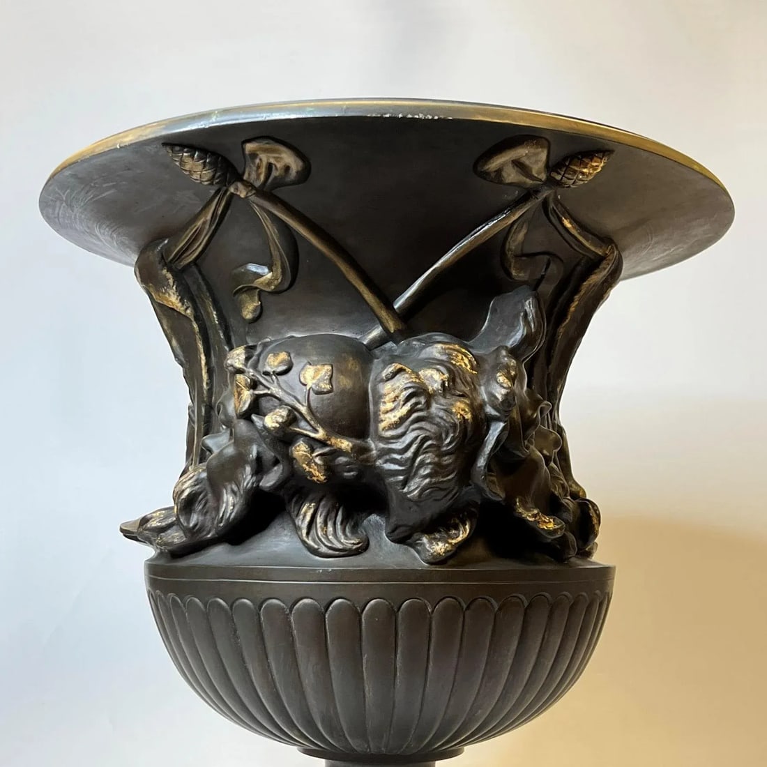 Large 19th Century French Bronze Borghese Vase Cast by Barbedienne - 2