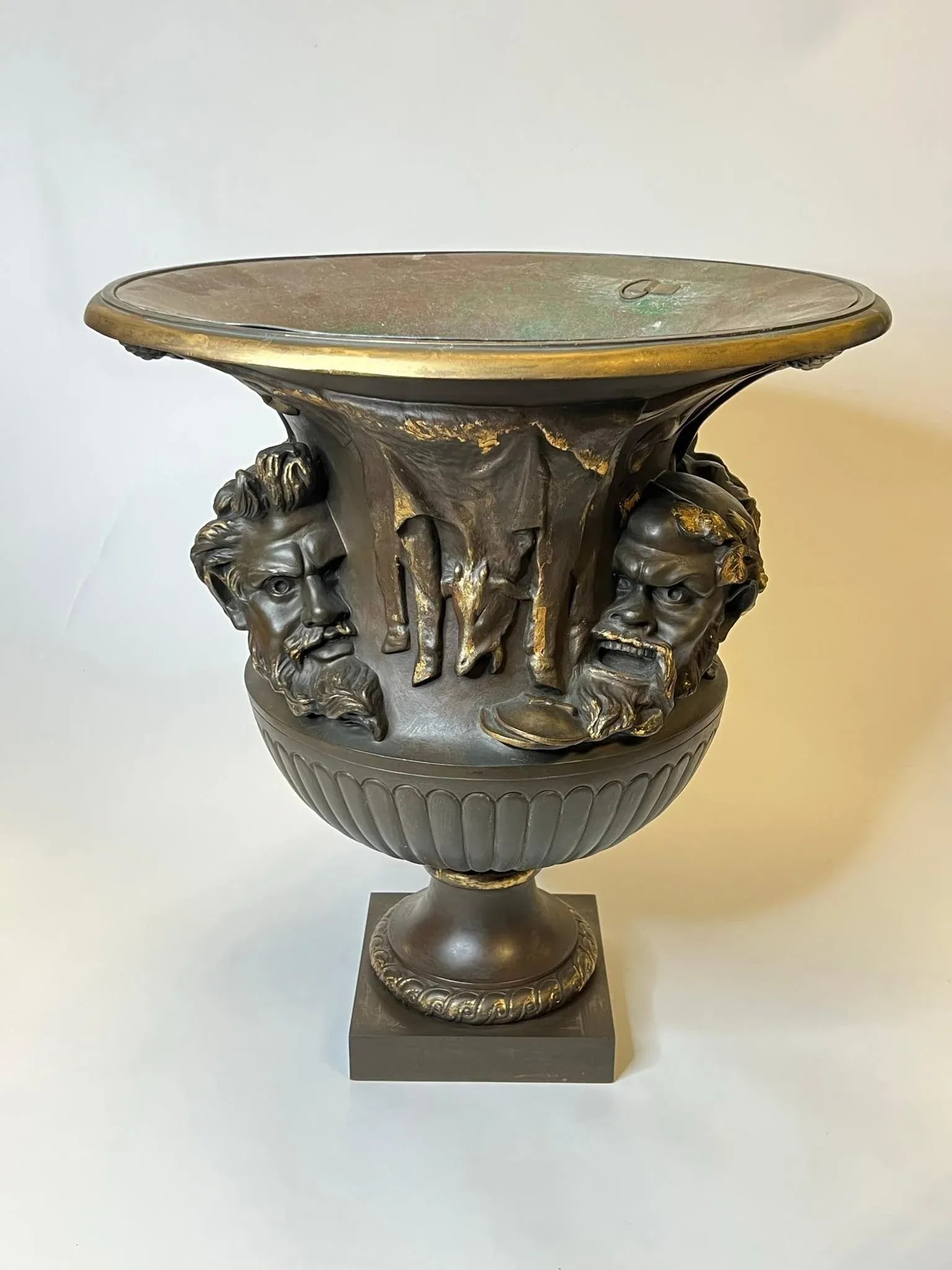 Large 19th Century French Bronze Borghese Vase Cast by Barbedienne - 5