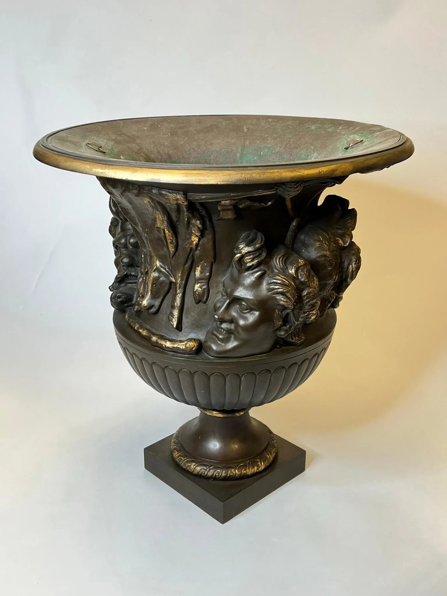 Large 19th Century French Bronze Borghese Vase Cast by Barbedienne - 9