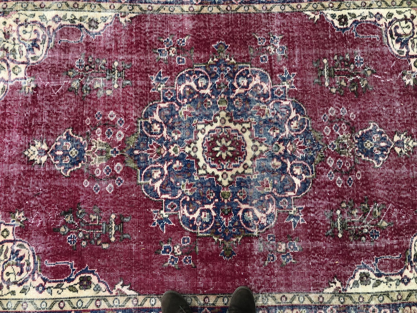 1970s Vintage Turkish Handwoven Rug - 5'6'' * 8'5'' - 8