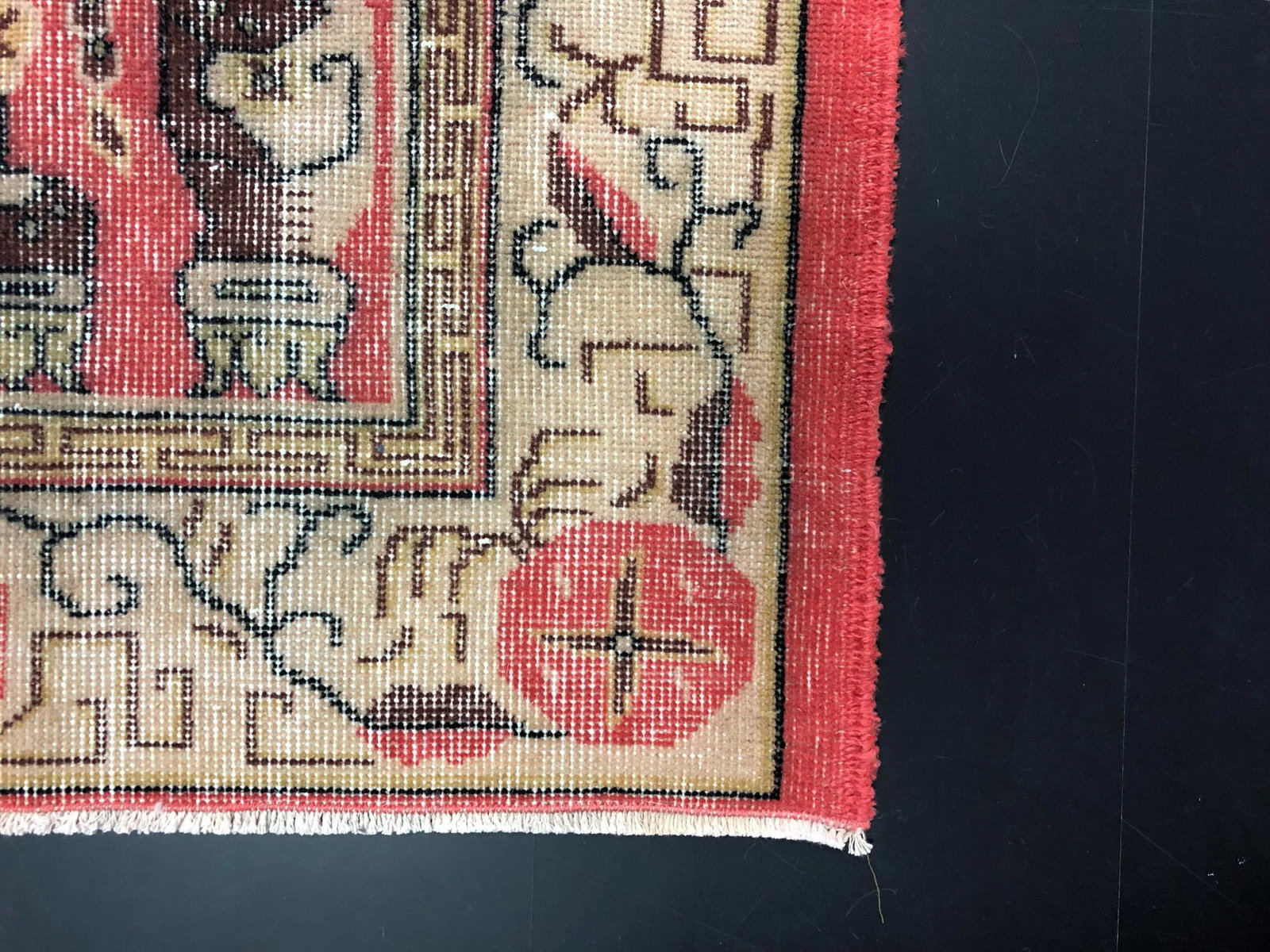 1970s Vintage Turkish Anatolian Hand-Knotted Area Rug - 5'10'' * 9'3'' - 10