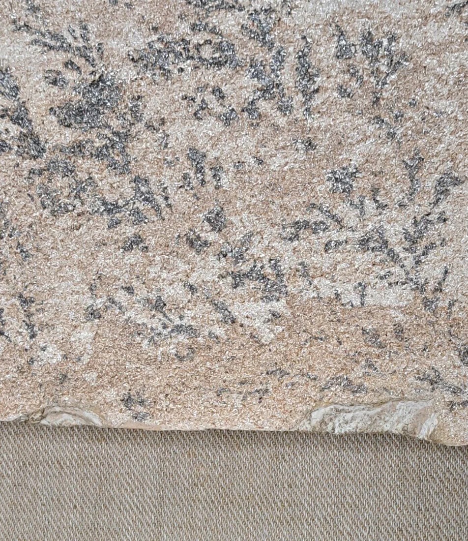 Large 1970s Manganese Oxide Dendrite Slab on Gypsum Matted Framed Rare - 8