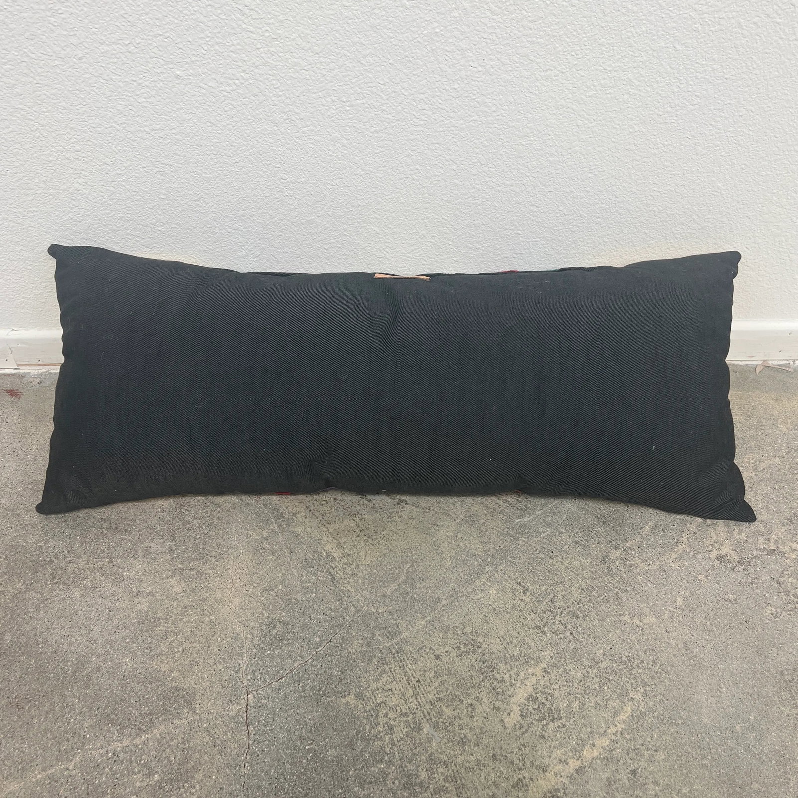 Vintage Peruvian Pillow With Yellow Snakeskin Leather - 5