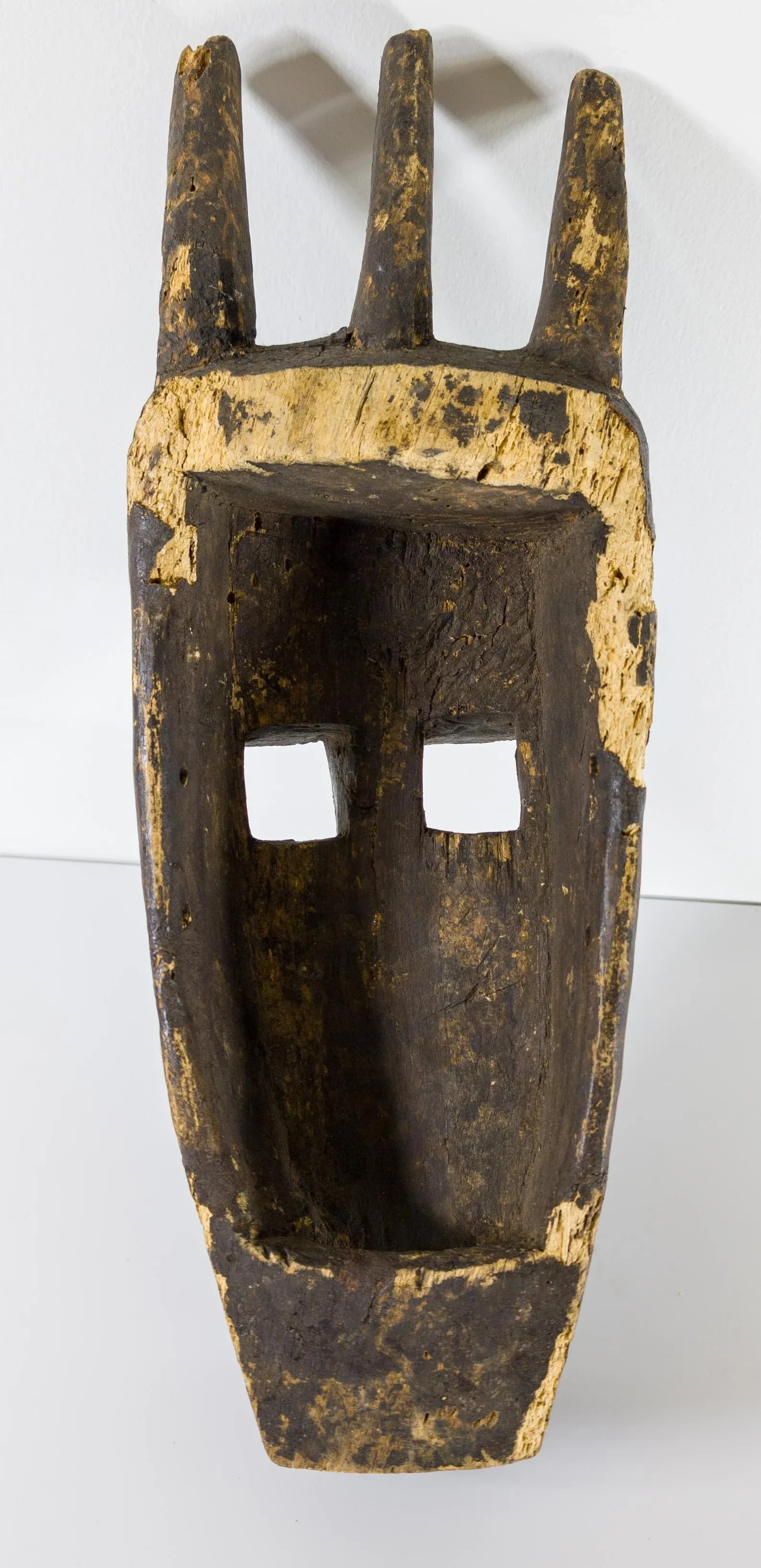 1970's African Tribal Carved Wood Bamana Bambara Kore Mask - 11