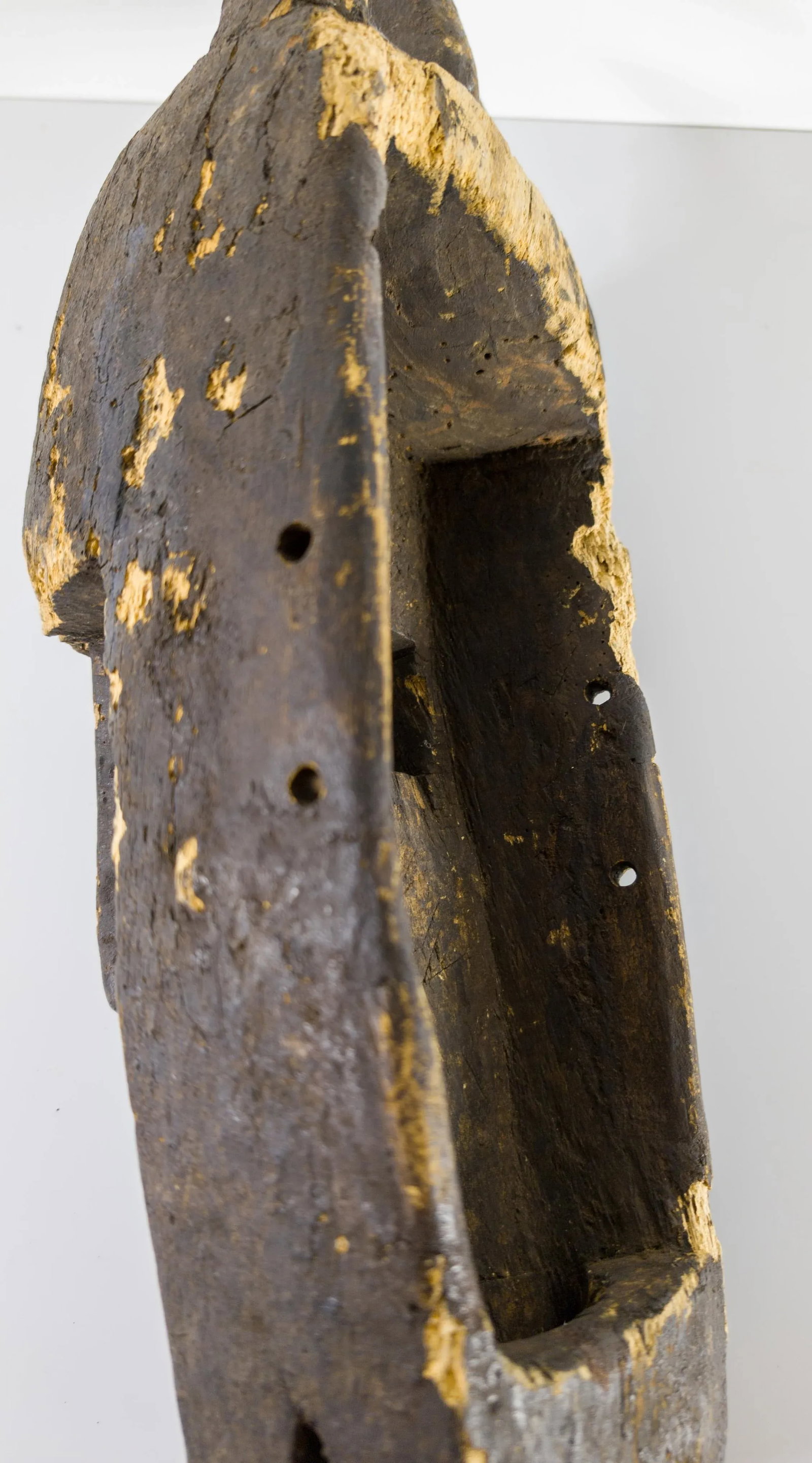 1970's African Tribal Carved Wood Bamana Bambara Kore Mask - 12