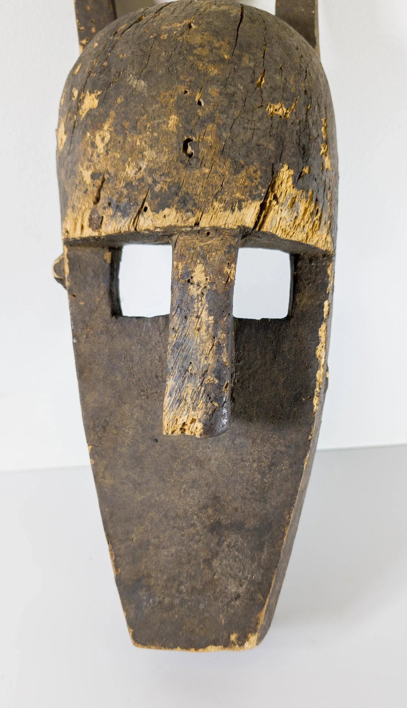 1970's African Tribal Carved Wood Bamana Bambara Kore Mask - 6