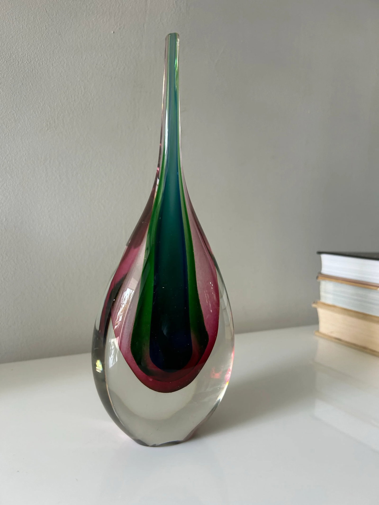 Sommerso Teardrop by Flavio Poli for Seguso Vetri D'Arte, 1960's - 3