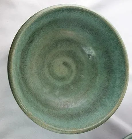 Green Earthenware Mixing Bowls- Set of 4 - 6