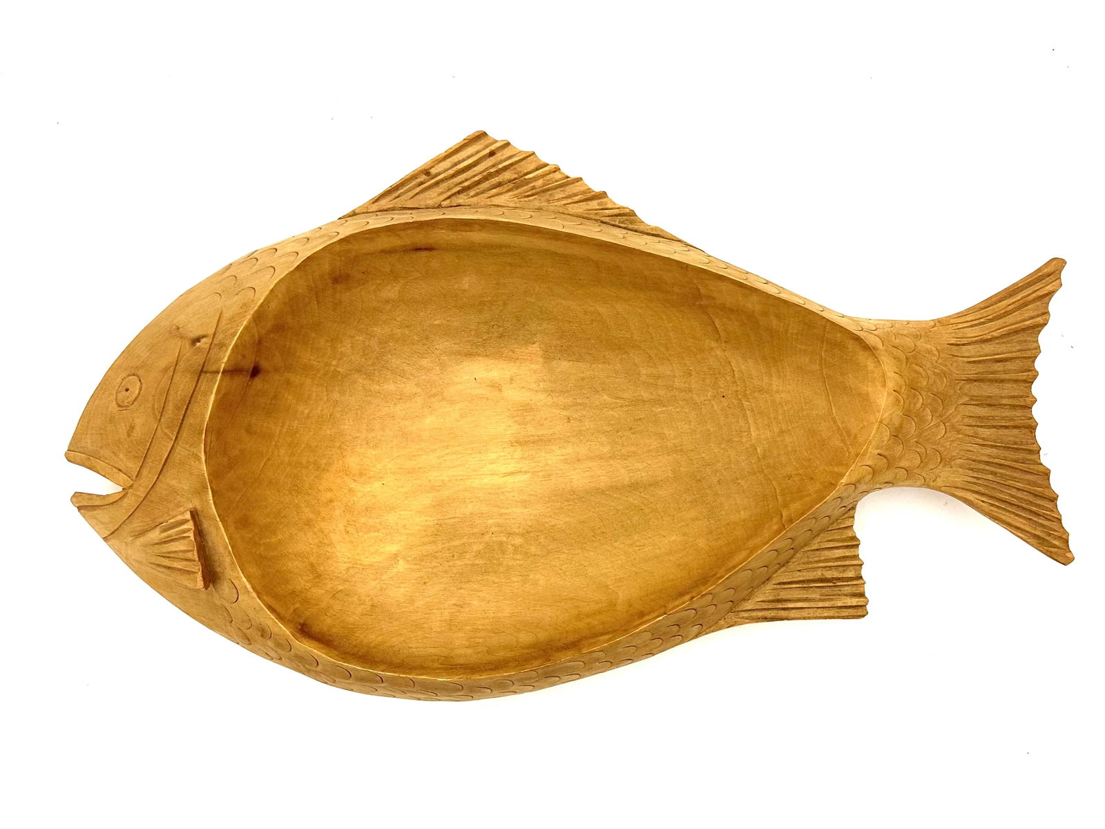 1960s Gerard Fortin Hand Carved Bowl & Utensils - 2