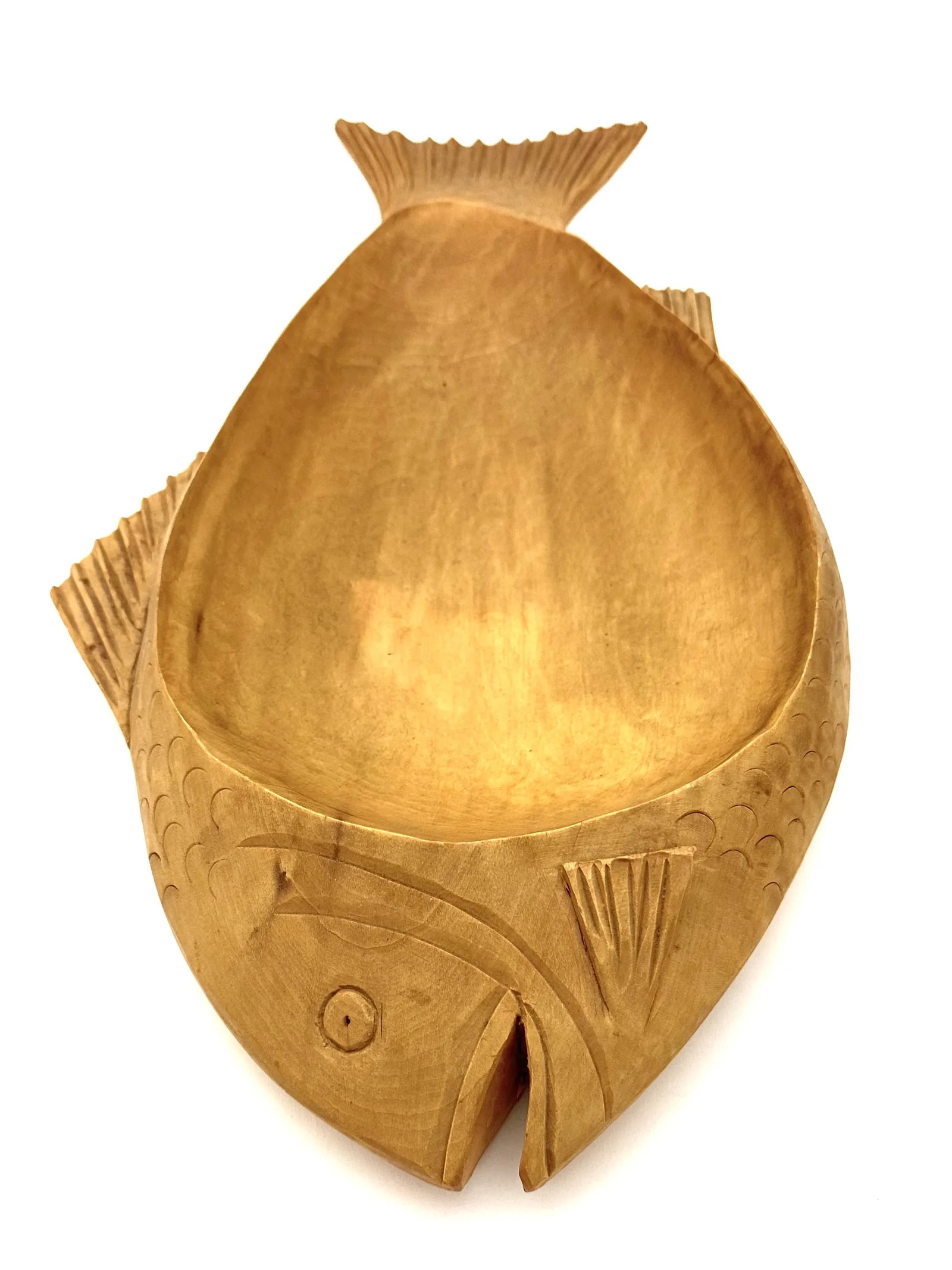 1960s Gerard Fortin Hand Carved Bowl & Utensils - 9
