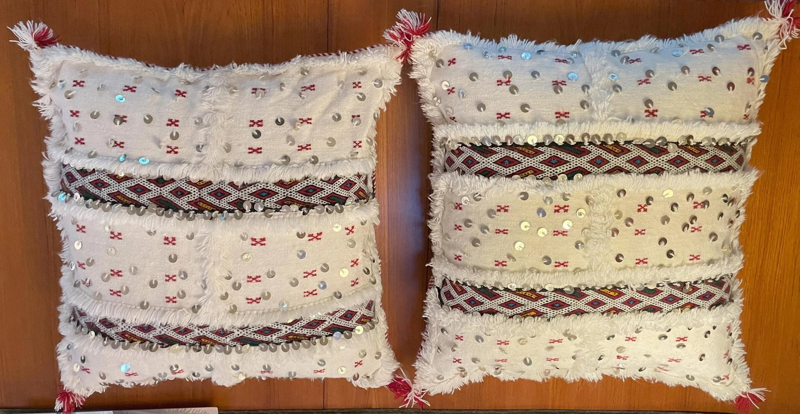 Set of 2 Large Moroccan Pillows - 2