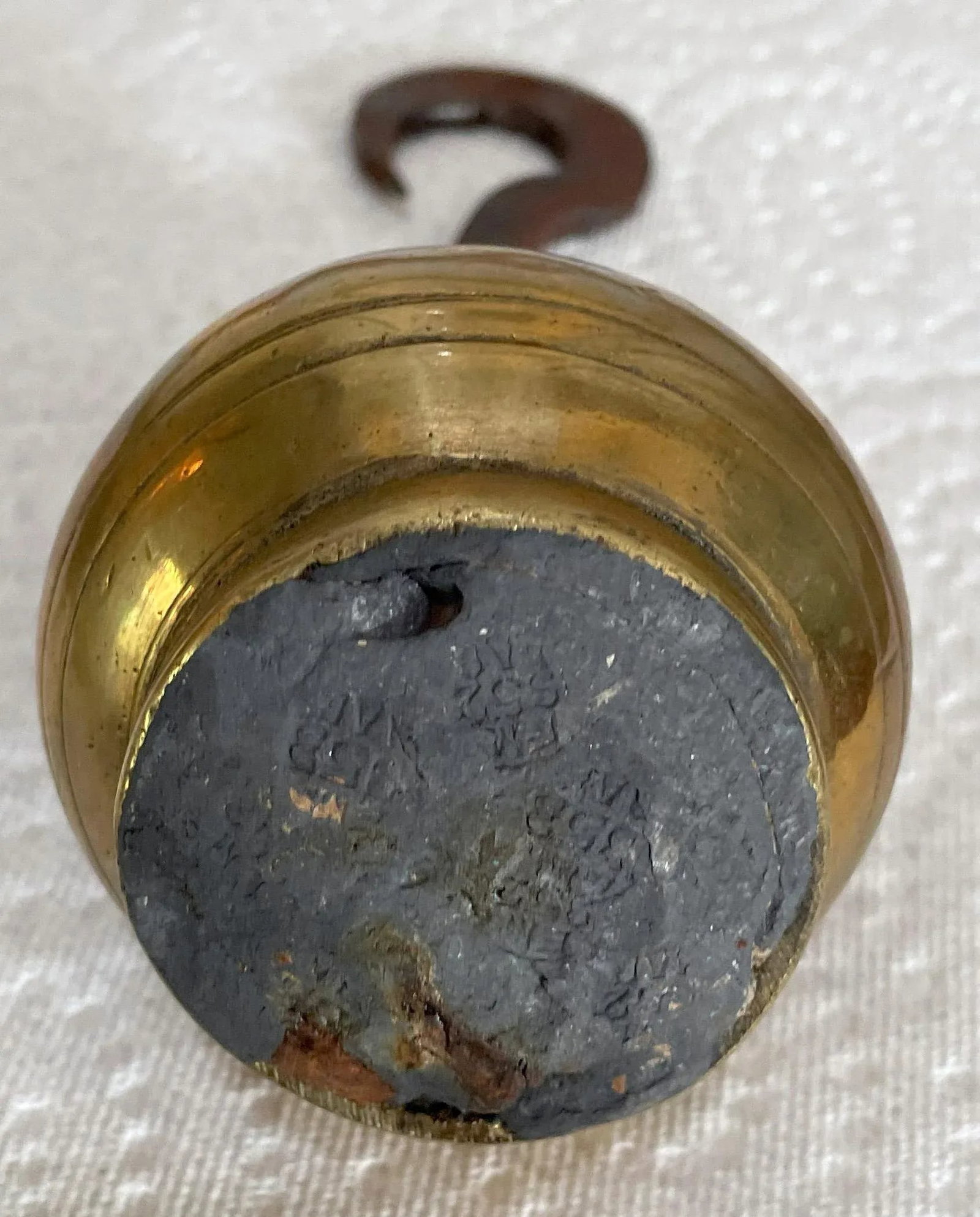 Antique Greek Brass 4 1/2 Pound Weight - 5