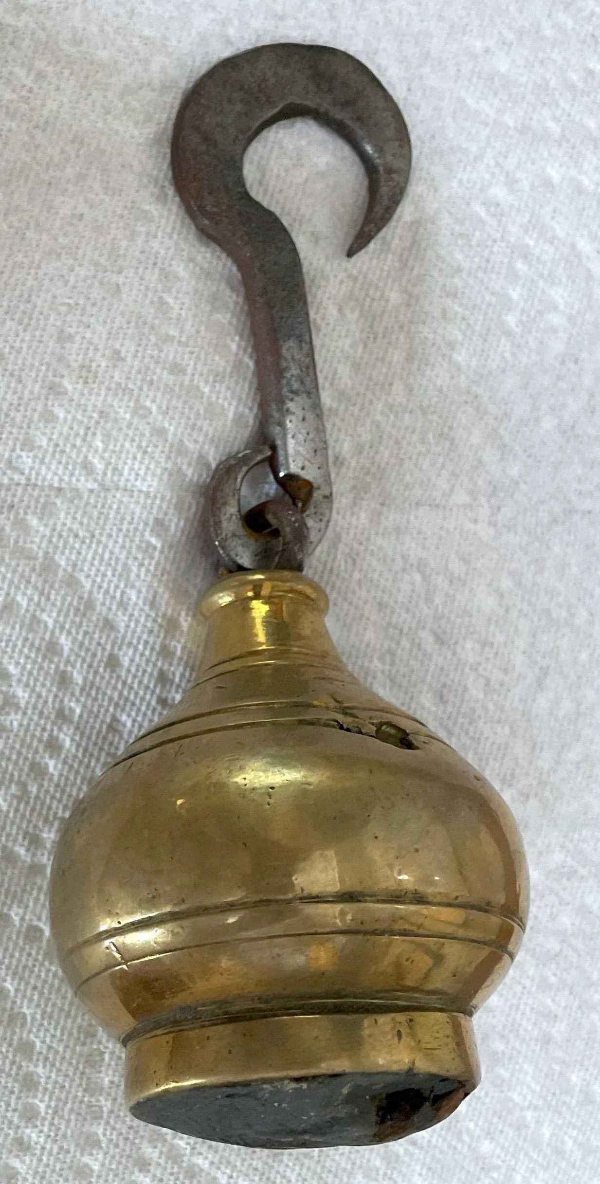 Antique Greek Brass 4 1/2 Pound Weight - 6