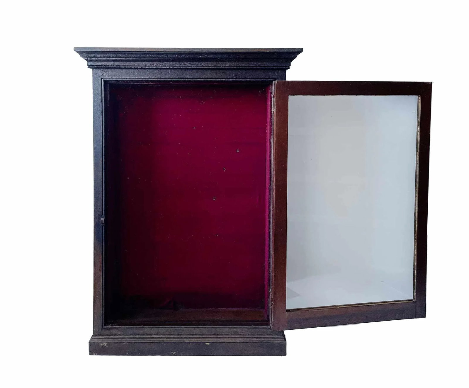 Antique Large Cabinet With Original Glass - 6