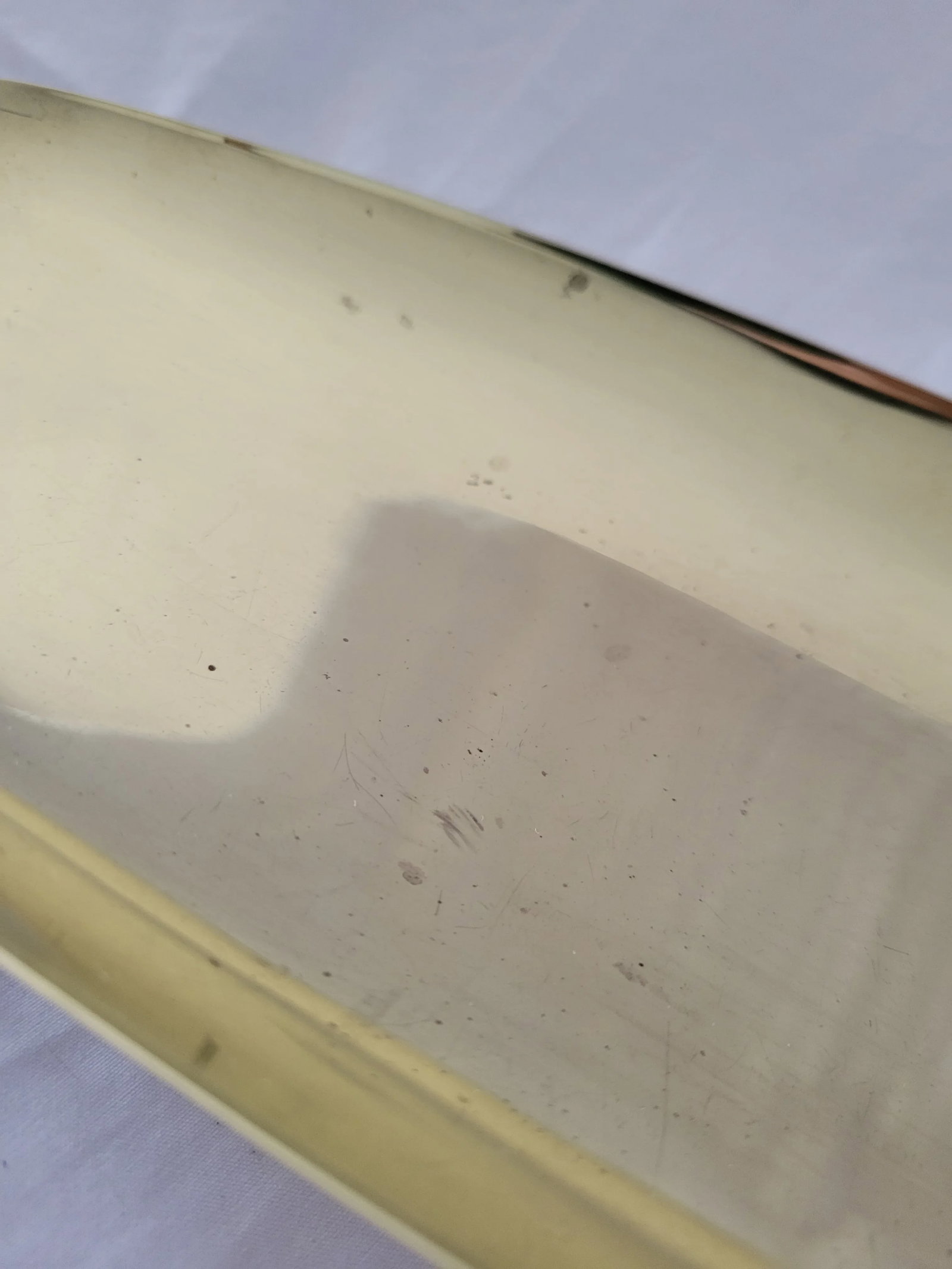 1980s Regency Tommi Parzinger for Doryln Silversmiths Brass Footrd Tray - 10