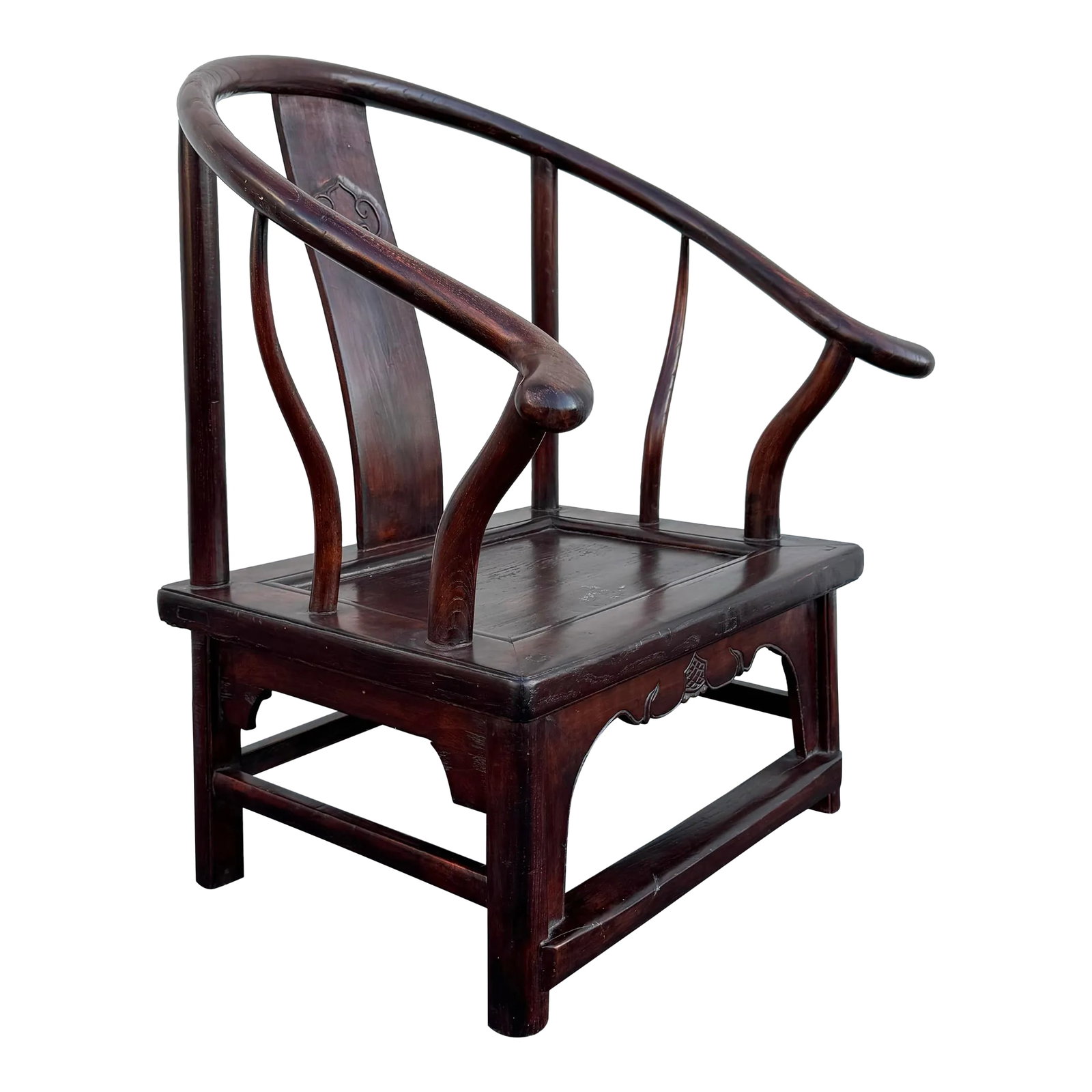 Late 19th Century Antique Chinese Ming Dynasty Style Armchair: Elevate Your Space with Timeless Elegance! Discover the allure of our Chinese Ming-style Antique Chair, a true gem that effortlessly blends history with sophistication. This exquisite piece boasts a
