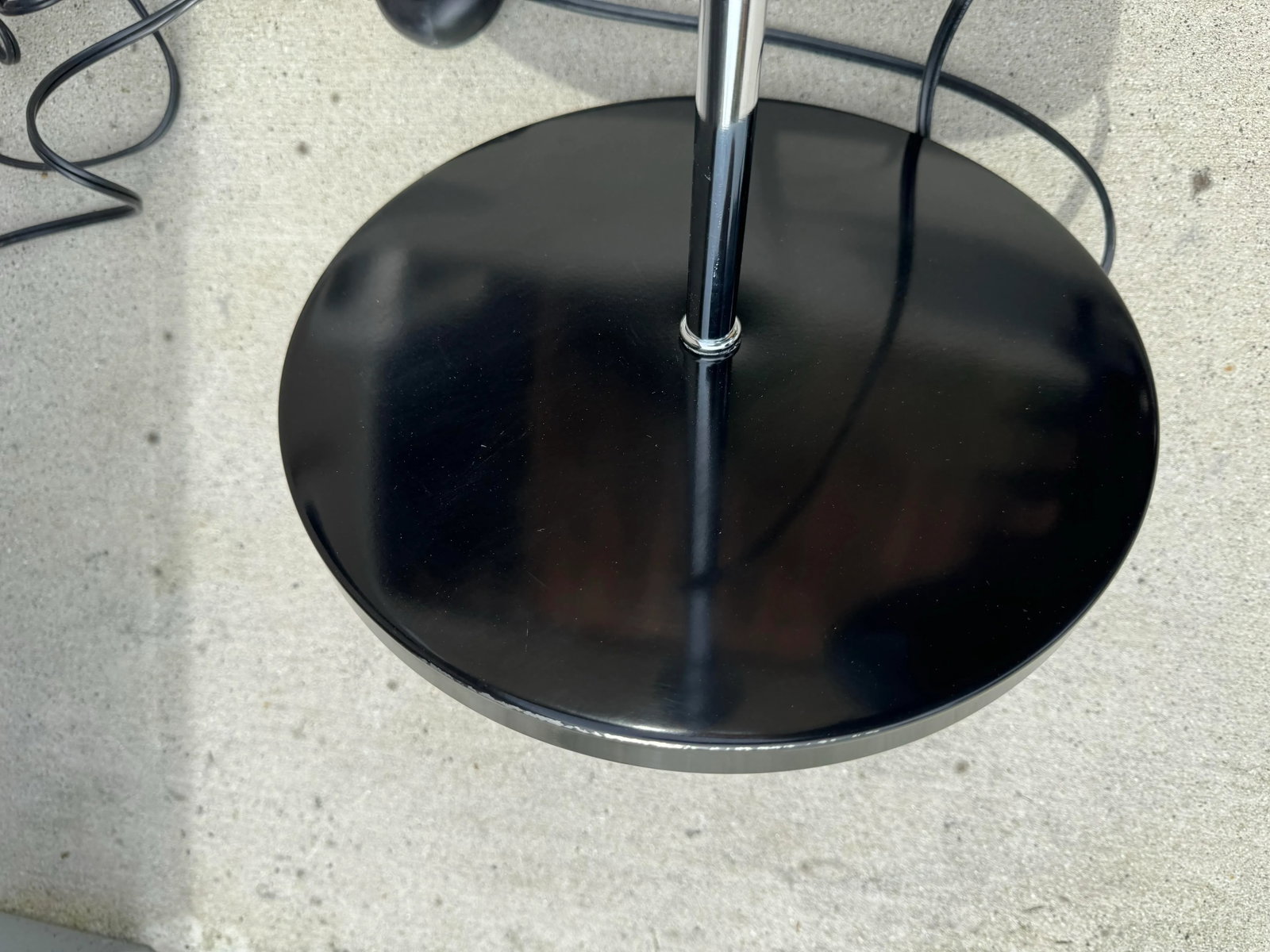 1990's Thomas O'Brien Vintage Modern Black and Chrome Task Lamp - 8