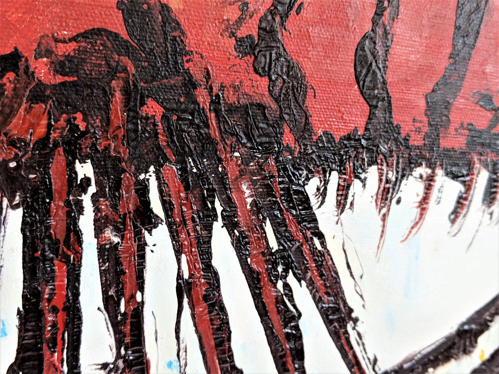 1960s Vintage Abstract Lobster Oil on Canvas Painting - 9