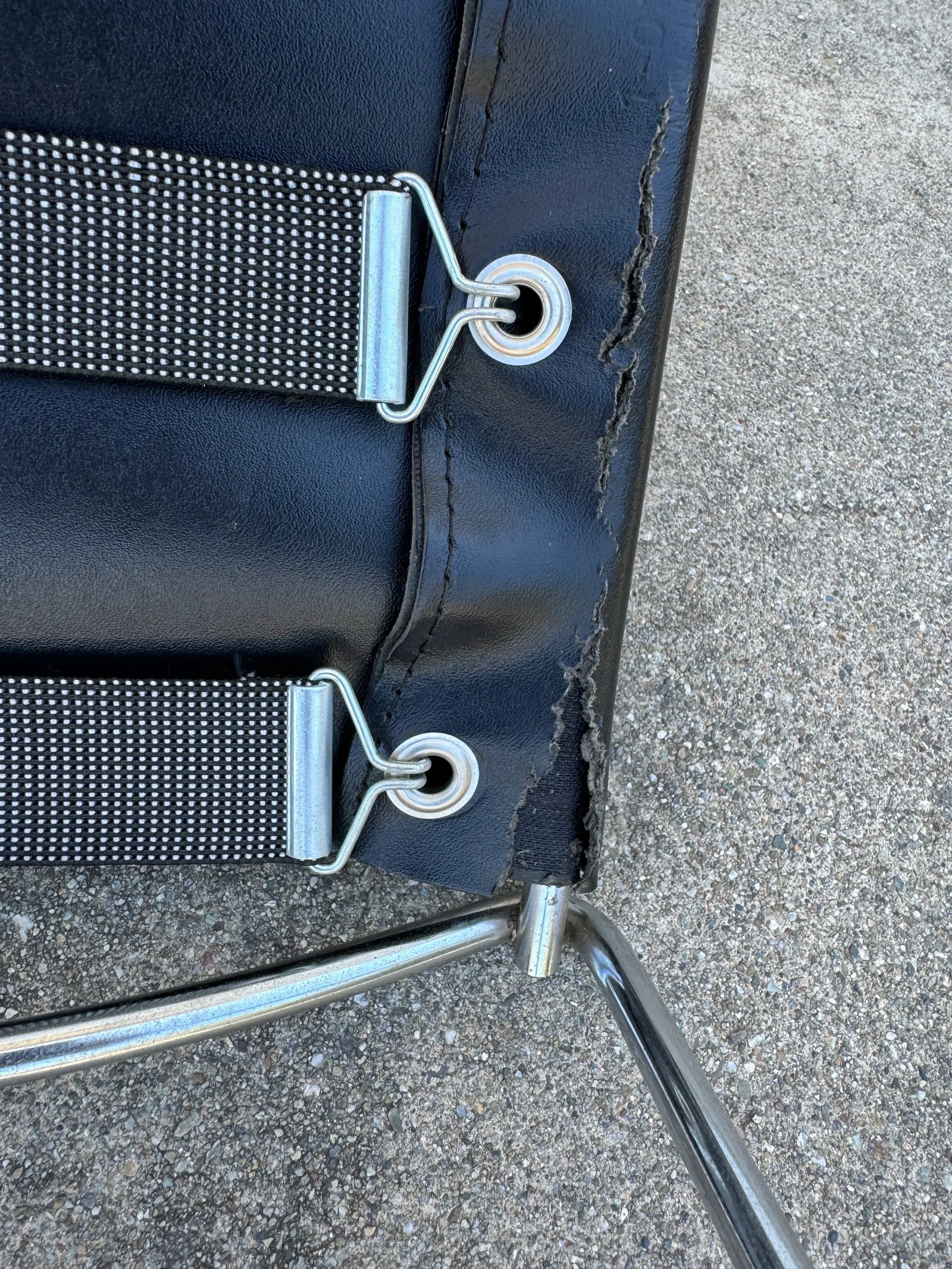 1980s Giandomenico Belotti Style Black Leather Dining Chairs, a Pair - Made in Italy - 9