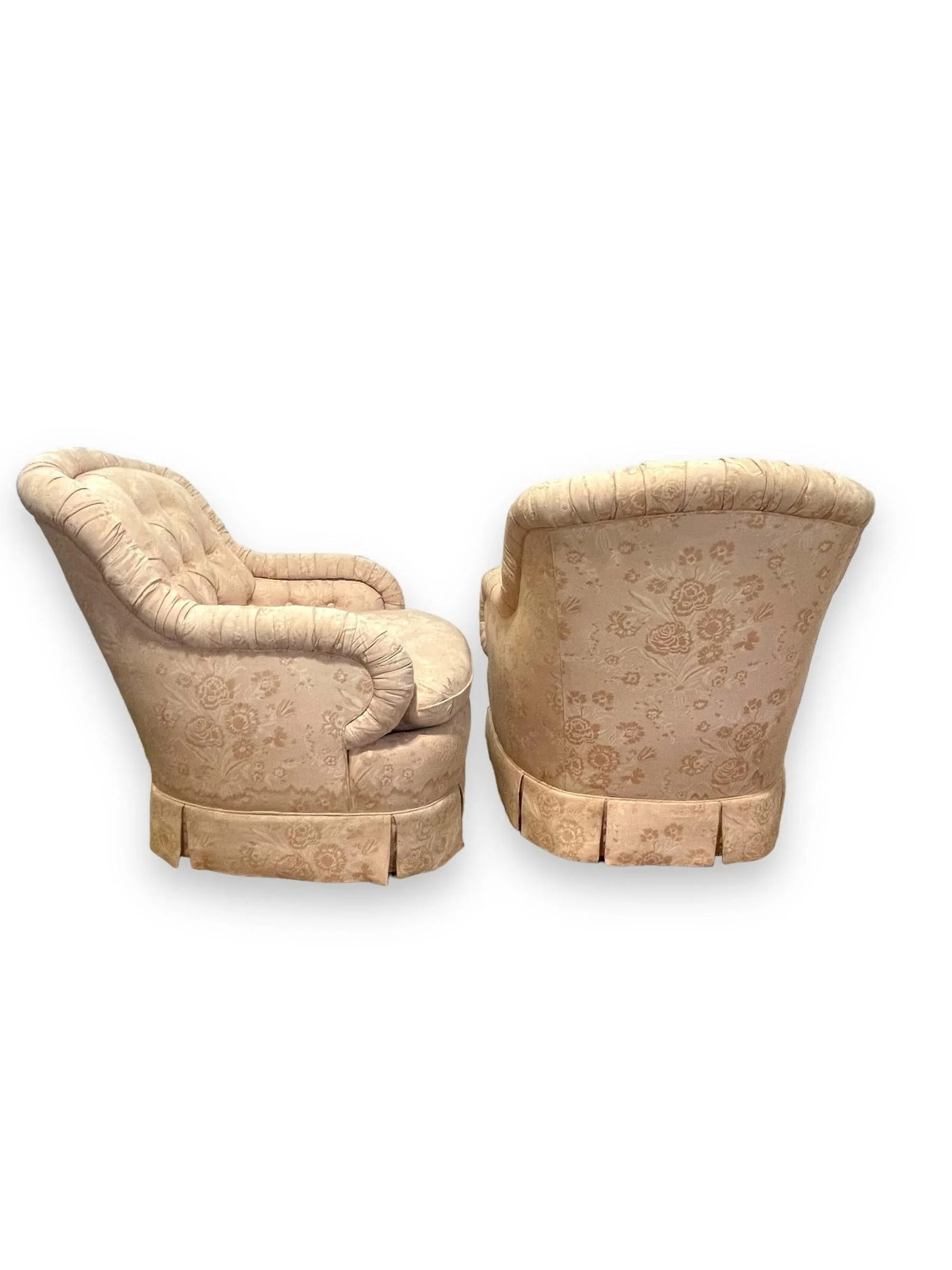 Late 20th Century Baker Furniture Slipper Chairs - a Pair - 2