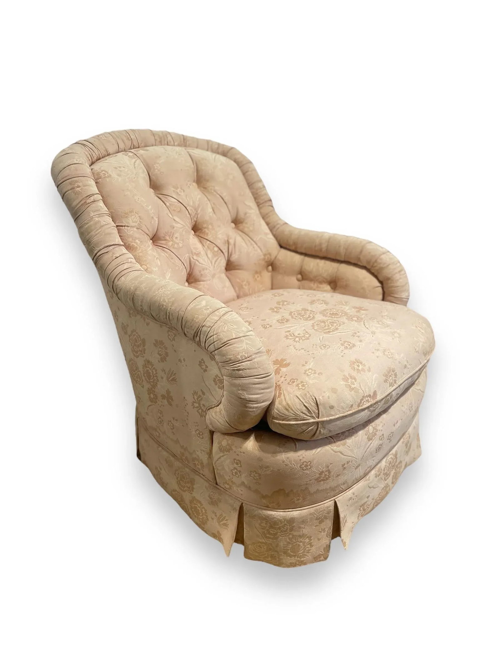 Late 20th Century Baker Furniture Slipper Chairs - a Pair - 4